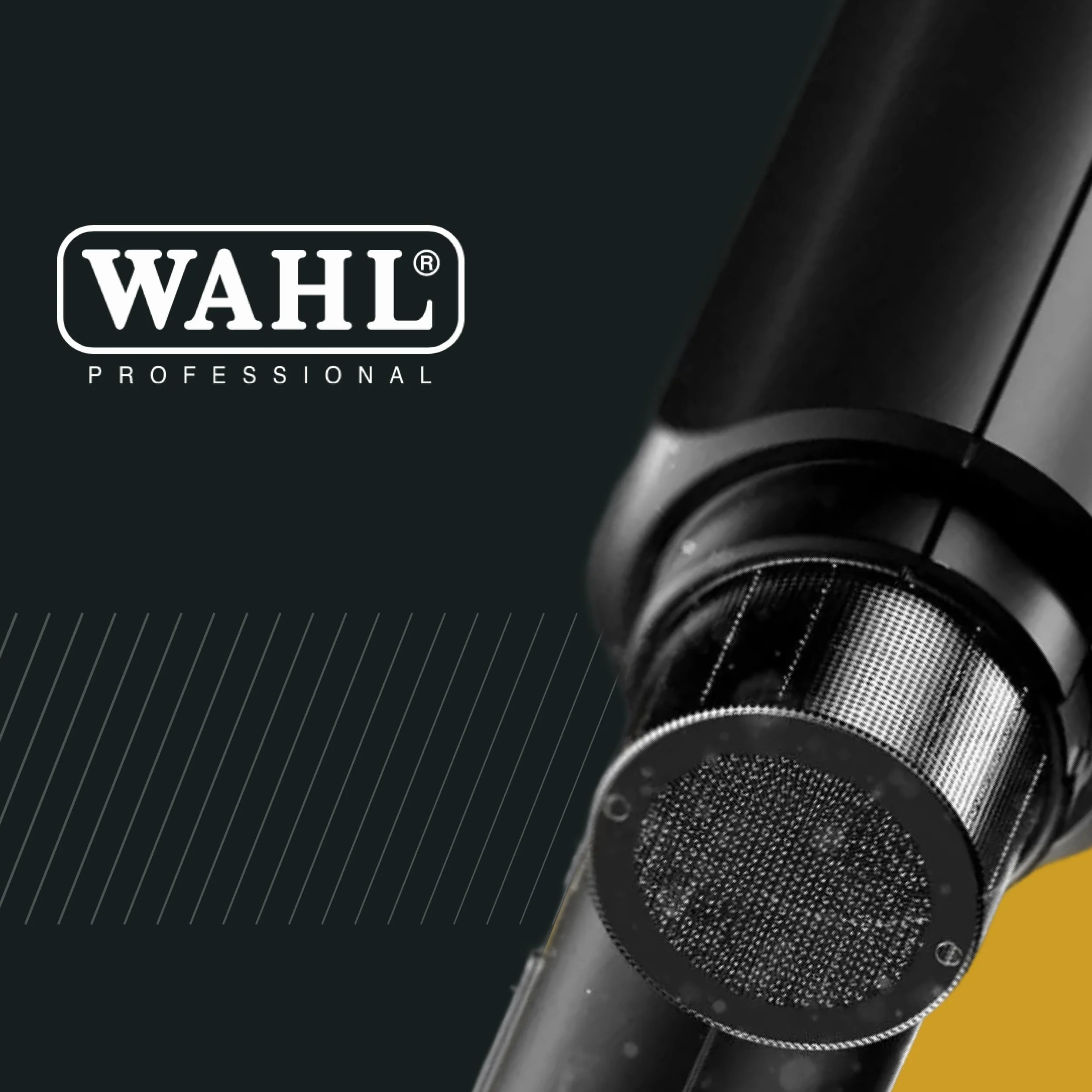 Wahl Vanquish - profesjonalna suszarka do włosów - szybkie suszenie - z magnetycznymi dyszami i dyfuzorem - Czarny