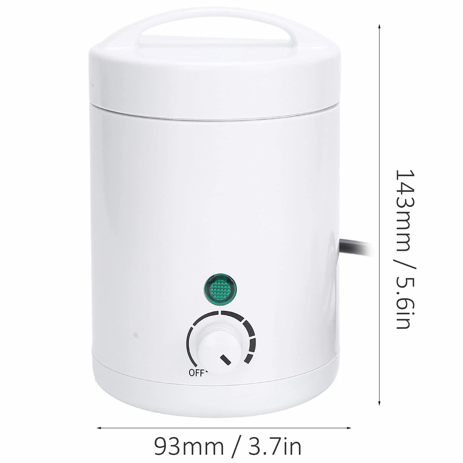 Przenośny Podgrzewacz do Wosku Mini Podgrzewacz do Wosku do Włosów, Elektryczna Maszyna do Podgrzewania na Gorąco do Usuwania Włosów, Podgrzewacz do Wosku, 5,6 X 3,7 Cala(Wtyczka EU 220 V)