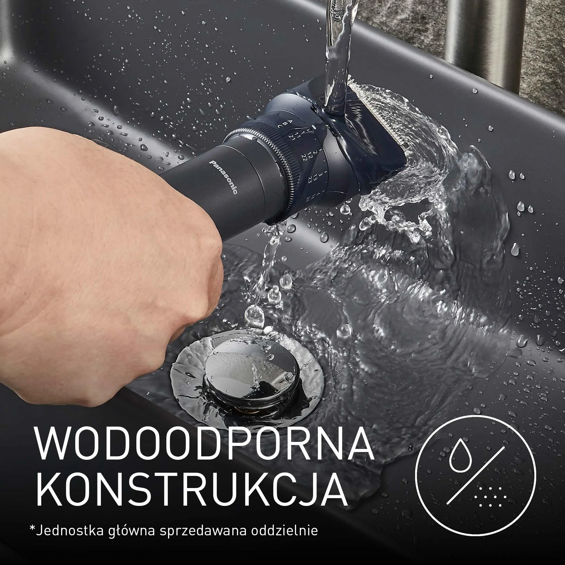 Panasonic Multishape ER-CTW1-A301 nakładka do trymera broda, włosy i ciało, 39 ustawień długości, Czarny