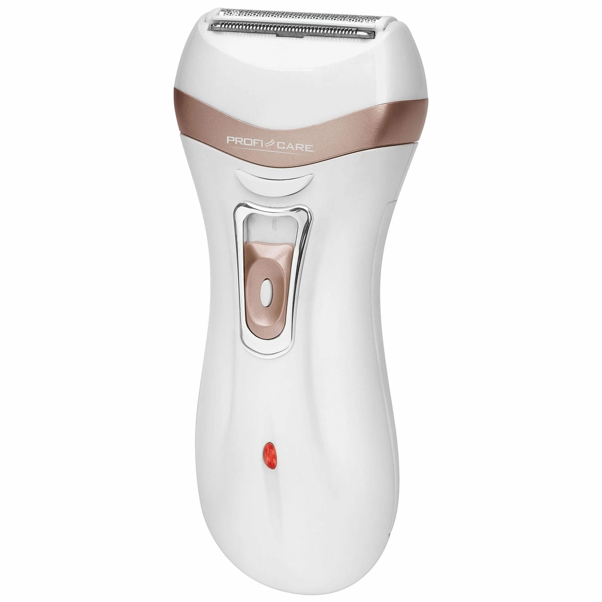 ProfiCare Depilator PC-LBS 3002 3 w 1, Lady Shaver i przyrząd do usuwania zrogowaciałego naskórka w jednym, zasilany akumulatorem, z praktyczną torbą do przechowywania, biało-szampański