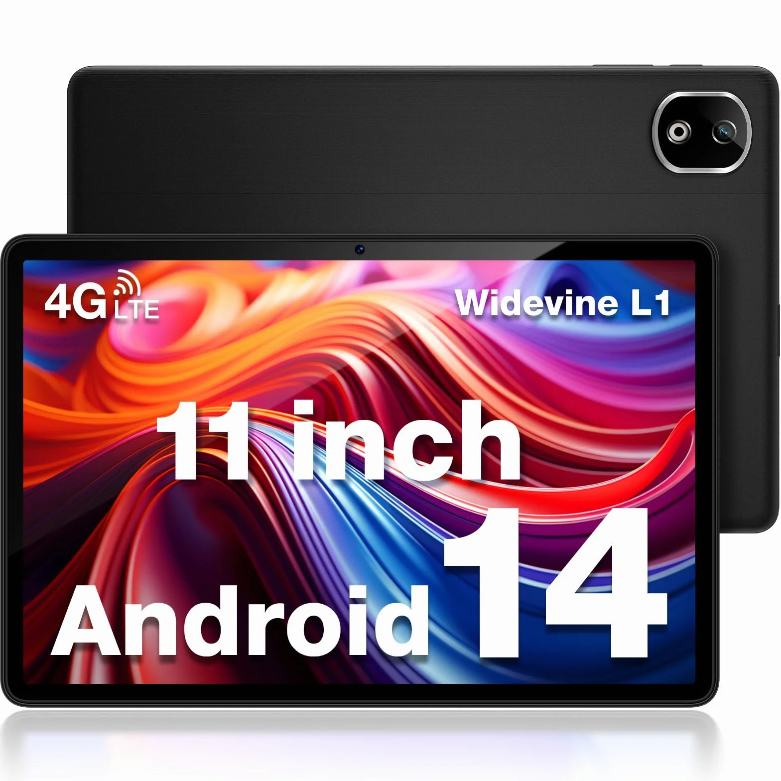 T30E Tablet z systemem Android 14, Dual 4G LTE, 8000mAh 11 cali, 128 GB ROM (TF 1TB), tablet dotykowy, Octa Core, 13MP+5MP Widevine L1, Face ID/OTG