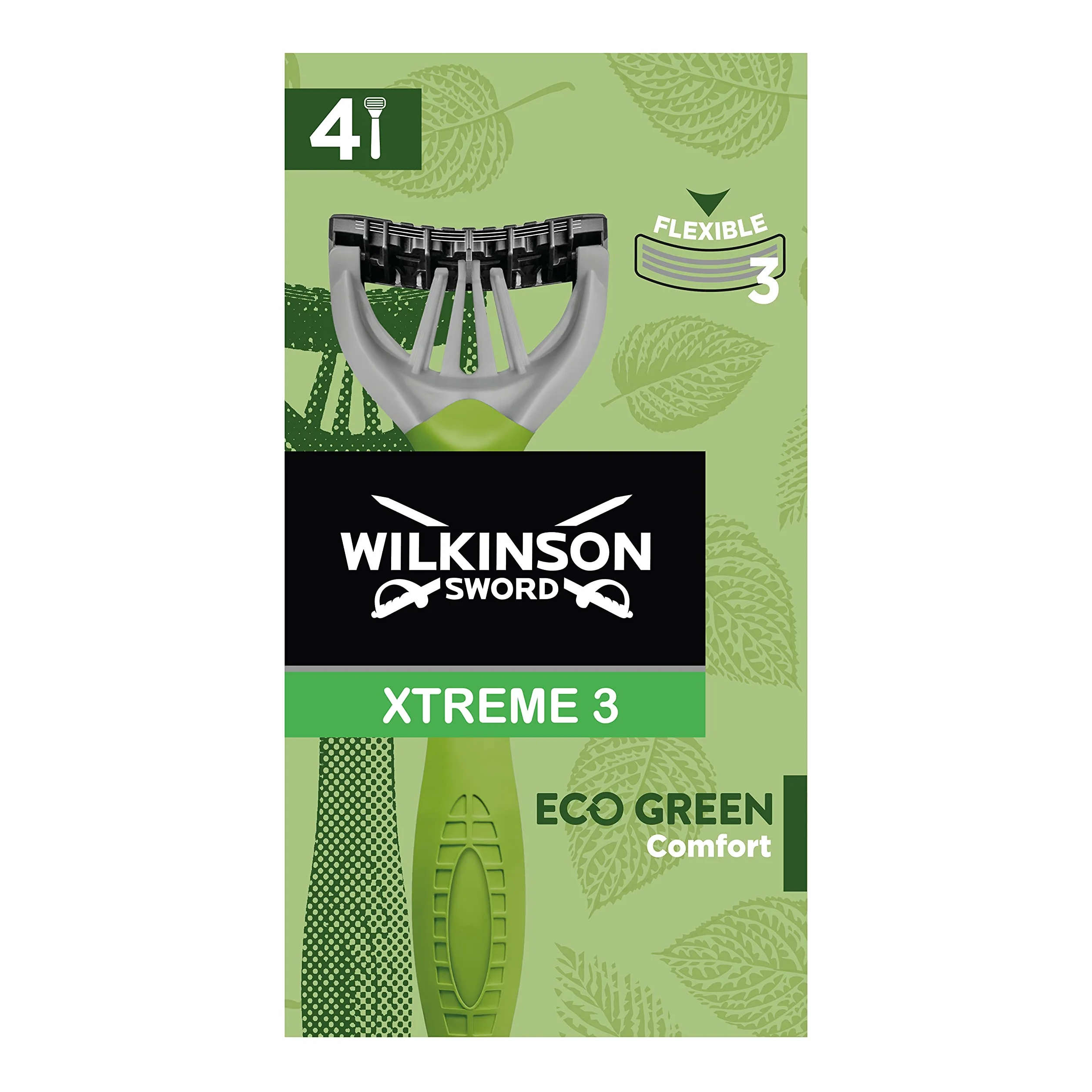 WILKINSON DESECHABLES MASCULINAS XTREME 3 ECO GREEN 4 UDS