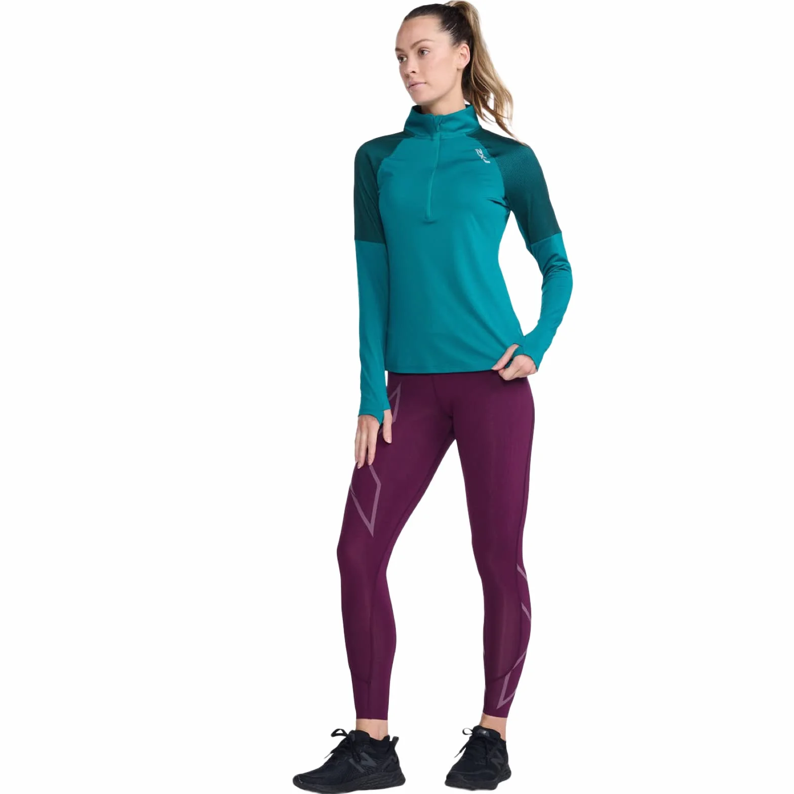 2XU Koszulka z długim rękawem Kobiety Light Speed 1/2 Zip