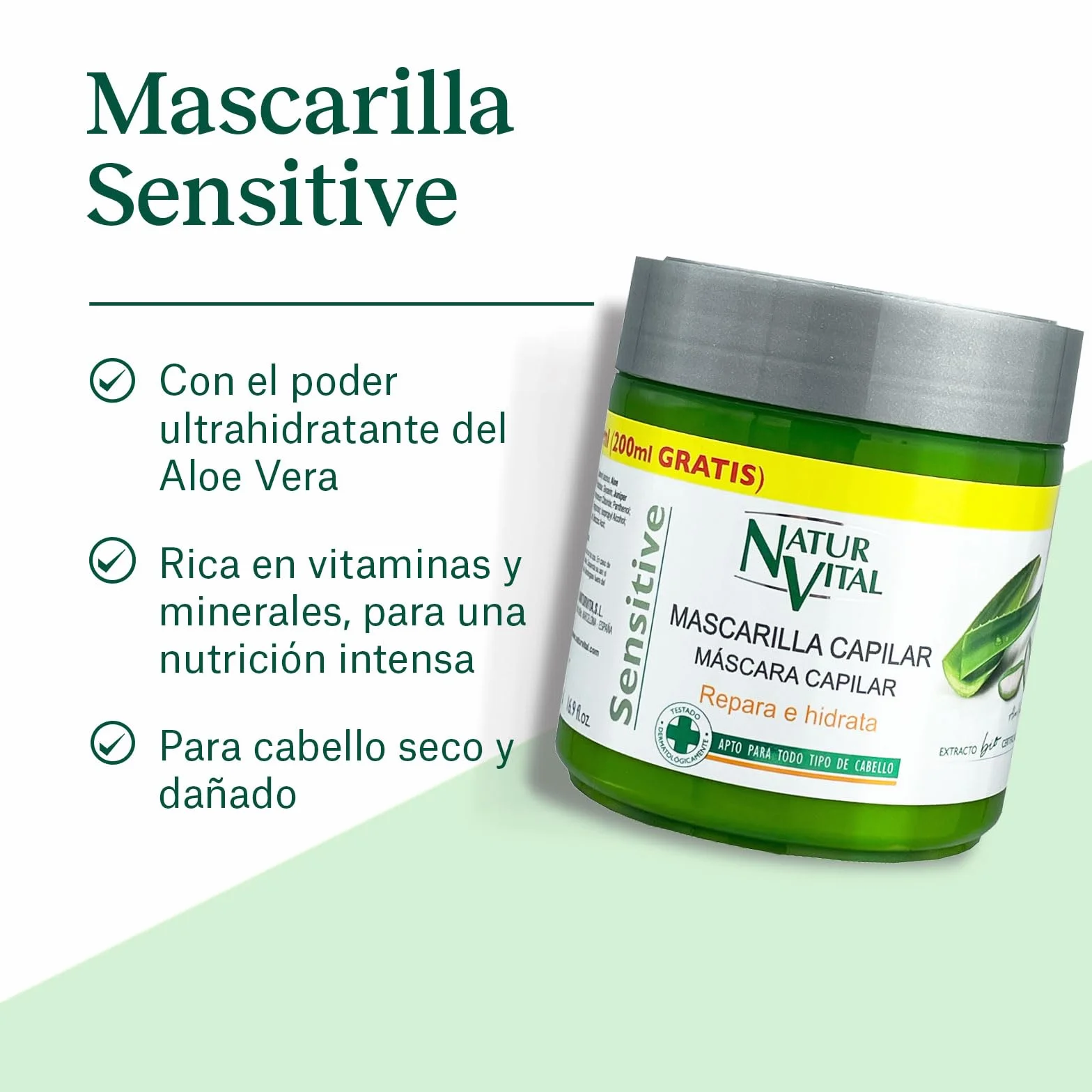 Naturaleza Y Vida, Mascarilla de pelo - 500 ml.