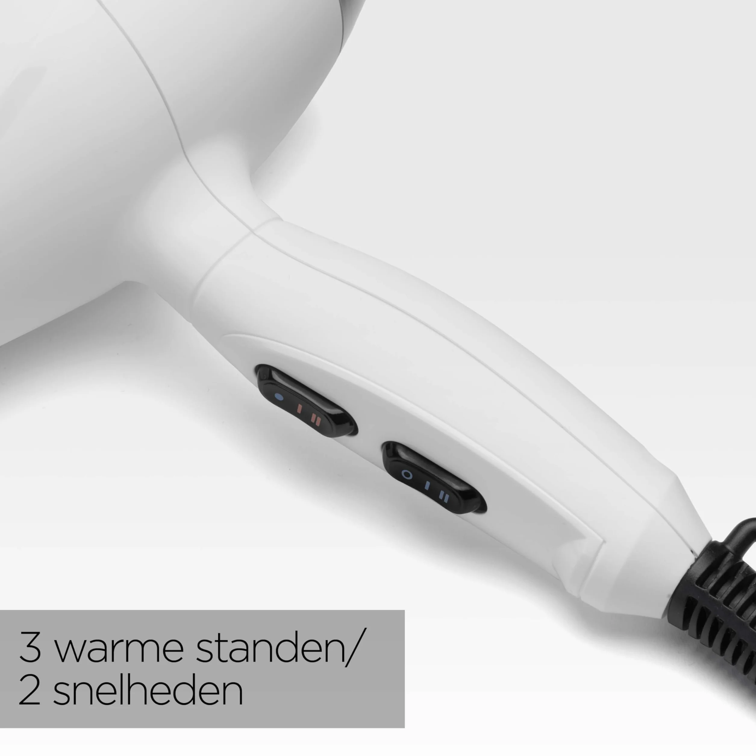 Suszarka do włosów BaByliss Speed ​​Pro 2000 W - suszarka AC, wyprodukowana we Włoszech, lekka, z jonizacją, zapobiegającą puszeniu włosów, 3 ustawienia temperatury i 2 prędkości, biała, 6704WE