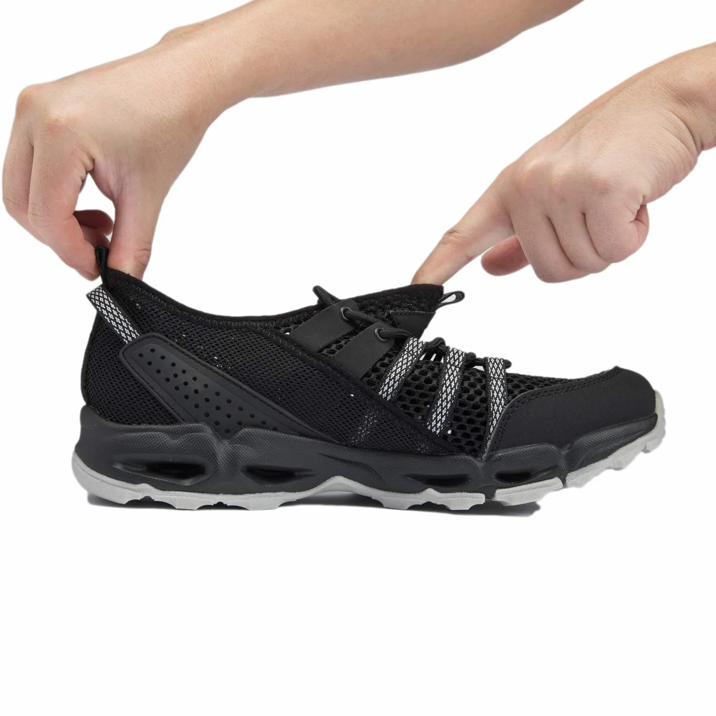 WOTTE Damskie buty trekkingowe, lekkie, antypoślizgowe, do aktywności na świeżym powietrzu, oddychające, siateczkowe, na lato, buty rowerowe, buty do wody, rozmiar 36-44 EU