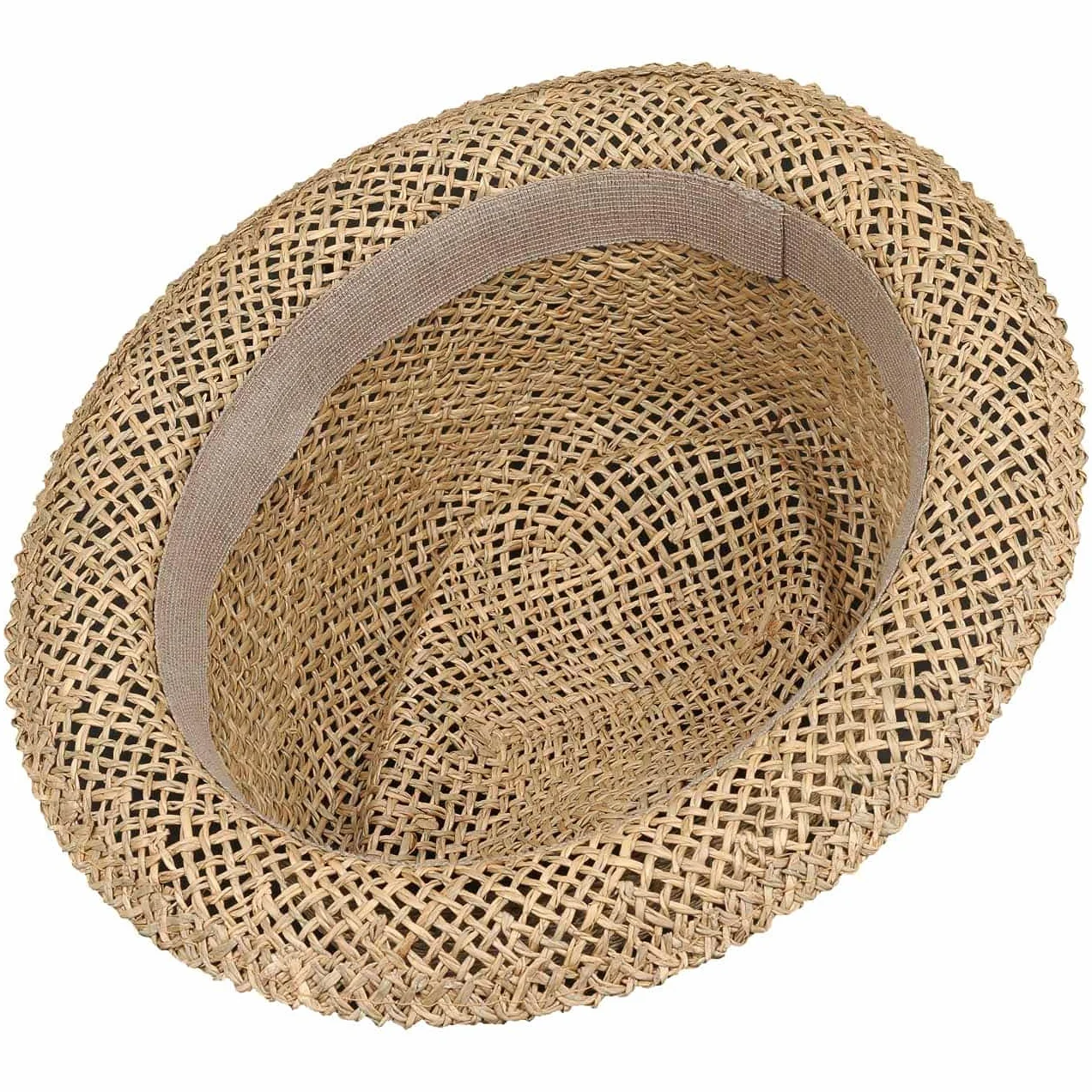 LIPODO Coyuca kapelusz pork pie slomkowy Wyprodukowano we Wloszech Unisex Wiosna Lato