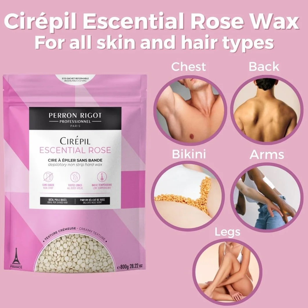 Cirepil Escential Rose 160588107 Wosk do Depilacji, 805 g