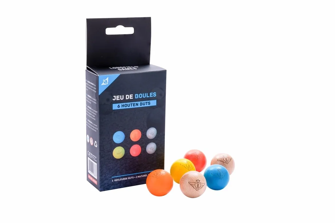 Kulka Docelowa Petanque Ø 30 mm – Oficjalny Standard Turniejowy – Drewniana Świnka do Gry w Bule – 6/12 / 24 Szt – Profesjonalne Akcesoria – Engelhart