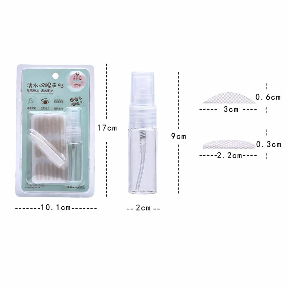 Wodoodporne Naklejki do Powiek Double Eyelid Tape, Invisible Lift Strips, 120 szt