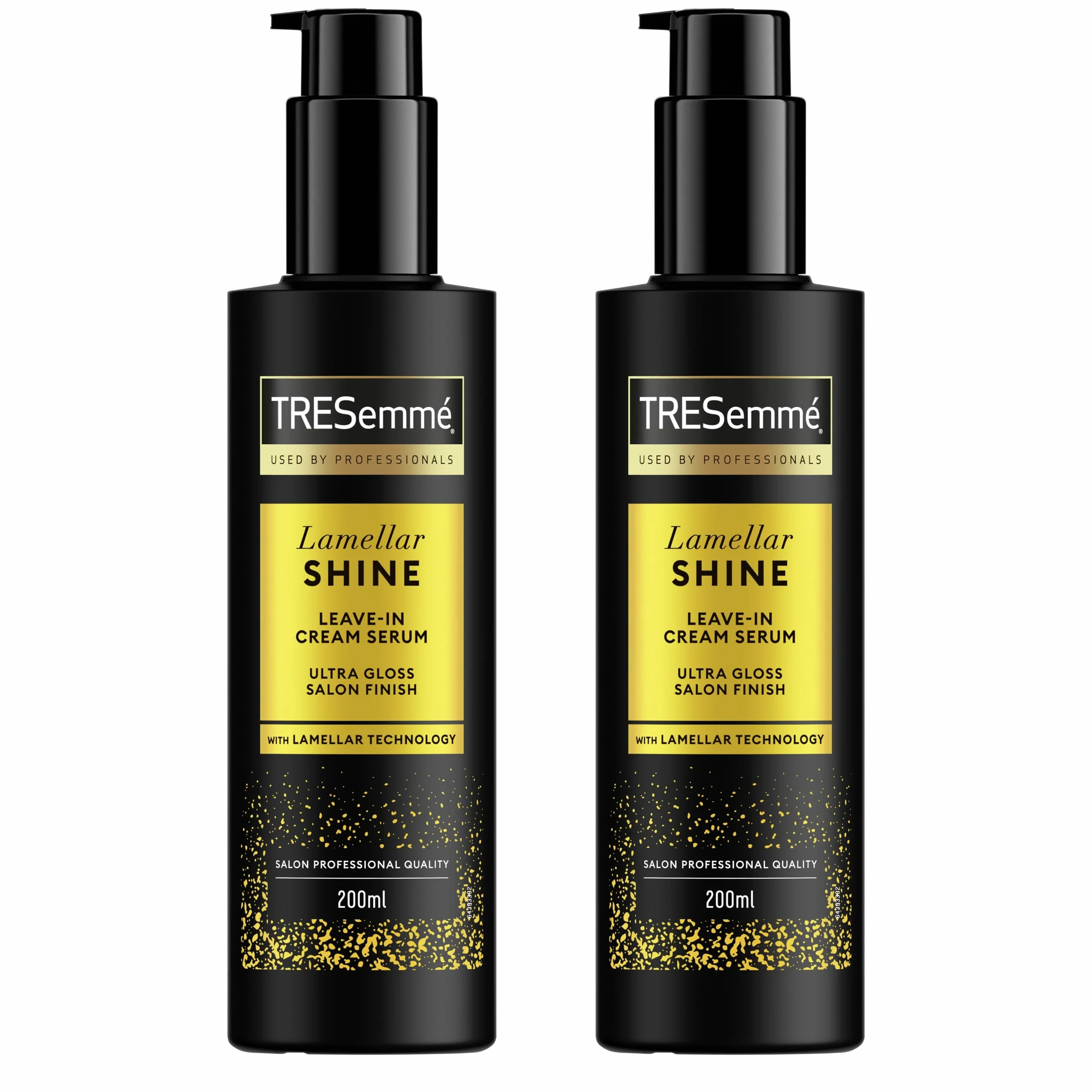 TRESemmé Kremowe serum bez spłukiwania Lamellar Shine kuracja do włosów matowych i skłonnych do plątania, zapewniająca efekt jak z salonu serum z opatentowaną technologią Lamellar 200 ml 2 sztuki