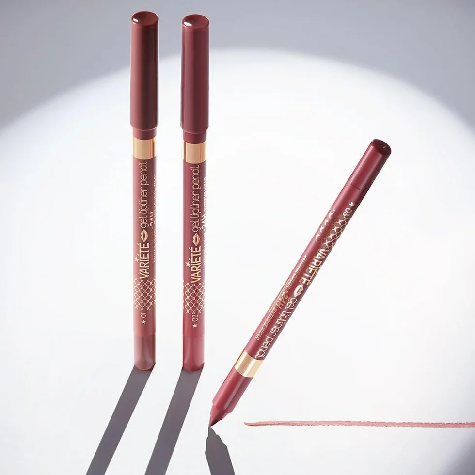 Eveline Cosmetics - Variété, żelowa konturówka do ust nr 01, wodoodporna, trwała konturówka do ust, wodoodporna, trwała, intensywnie pigmentowana