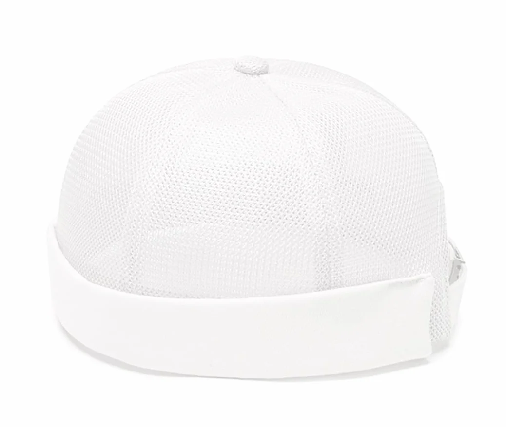 YAMEE Letnia czapka unisex z siatki Docker bez rondla, klasyczna regulowana marynarz męska czapka rybacka mężczyzna Docker, casualowa letnia czapka dla mężczyzn i kobiet (56-60 cm)
