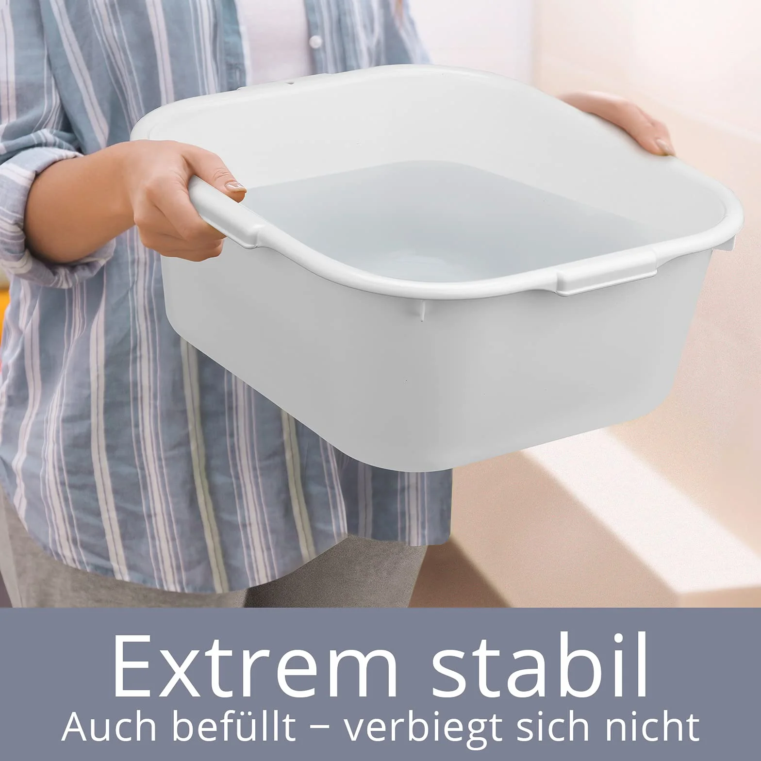 Kąpiel stóp, miska do mycia 40 cm, wanna na stopy, bardzo stabilna, wypełniona, nie wygina się, koskaderm