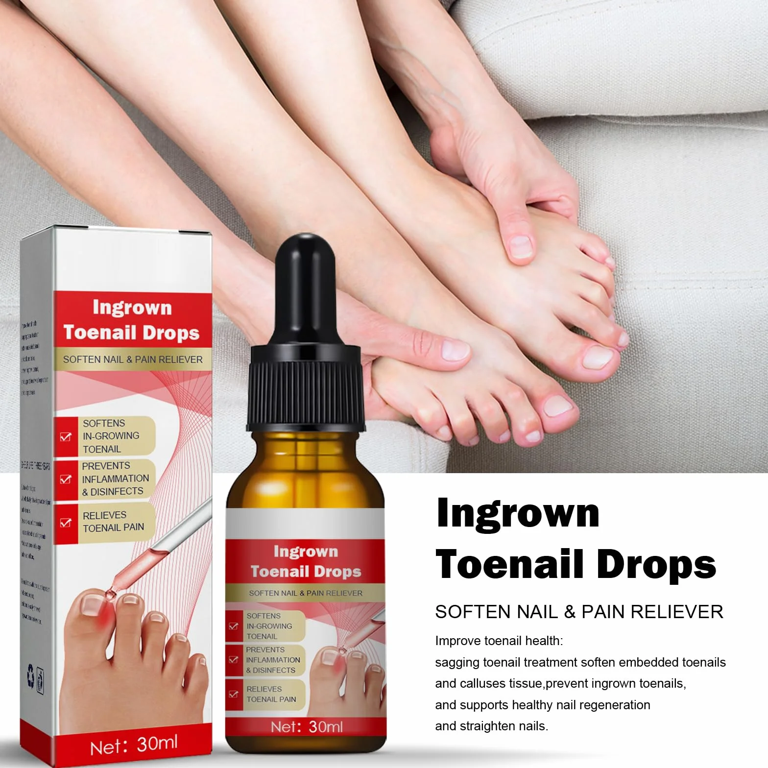 Olejki do pielęgnacji wrastających paznokci - Leczenie 30 ml