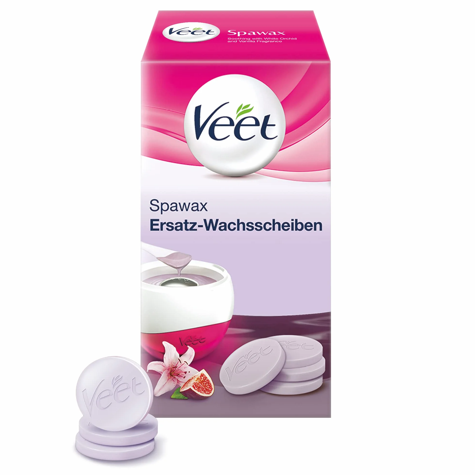 Veet Płytki z ciepłego wosku Spawax do urządzenia do wosku – 1 x 6 krążków