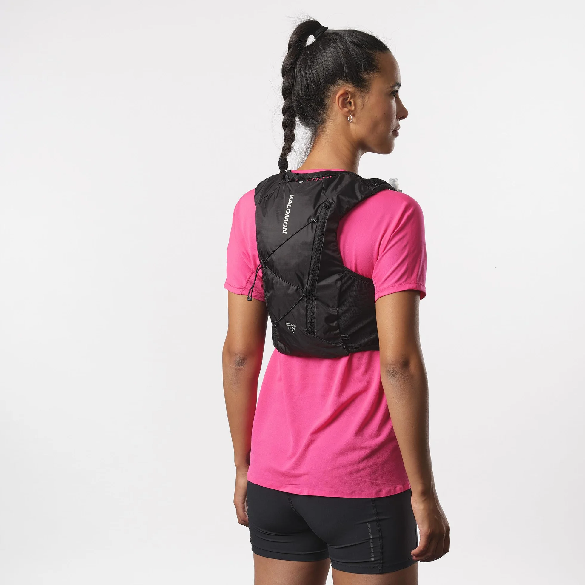 Salomon Active Skin 4 kompatybilna z piersiami unisex kamizelka do biegania szlak turystyczny, 4 l, precyzyjne dopasowanie, łatwy dostęp, precyzyjne dopasowanie i zoptymalizowane przechowywanie,