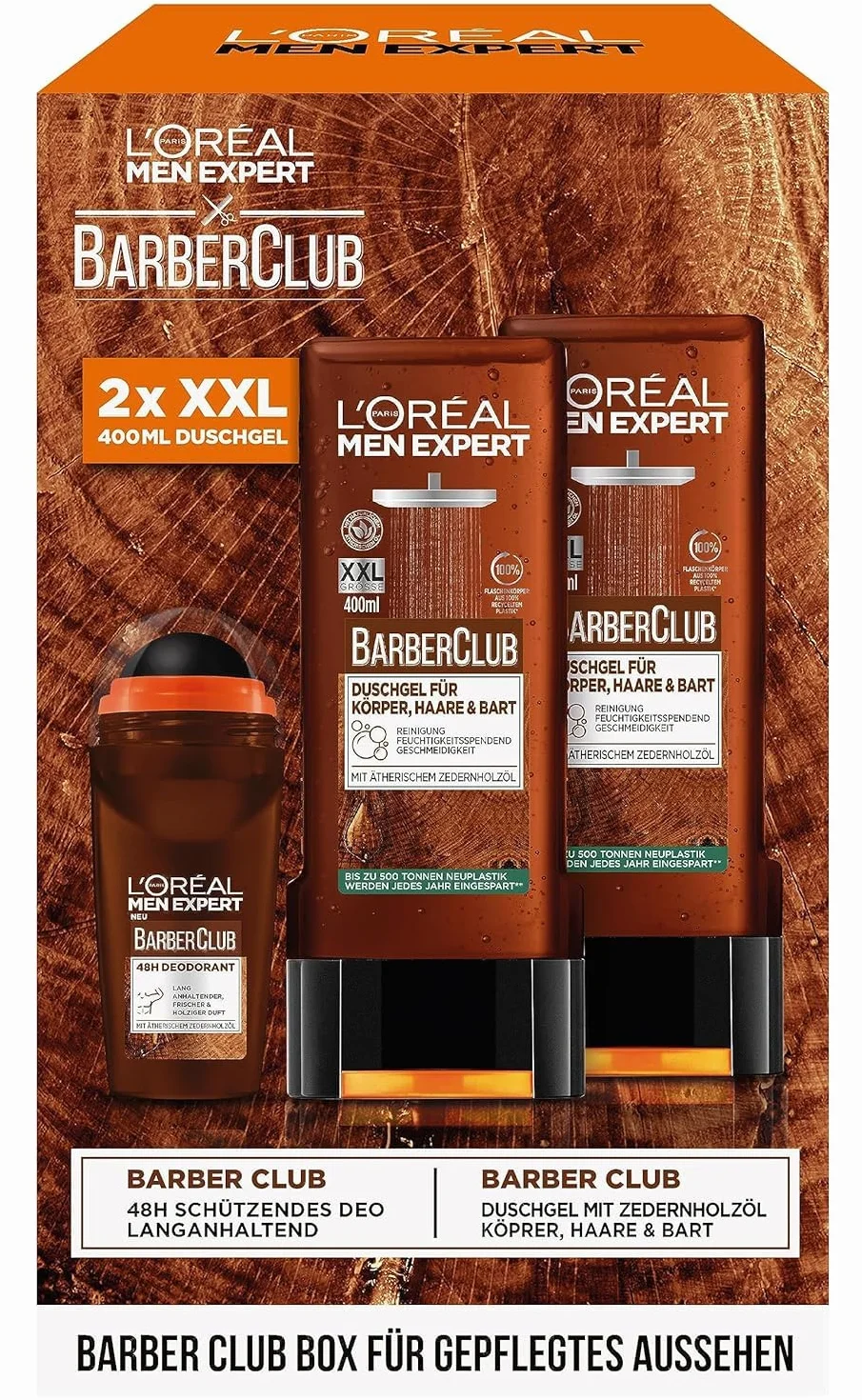 L'Oréal Men Expert zestaw do pielęgnacji dla mężczyzn z żelem pod prysznic XXL i dezodorantem w kulce