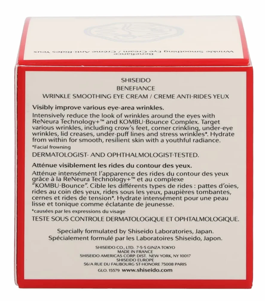 Shiseido Benefiance Wrinkle Smoothing Krem pod Oczy - 15 ml