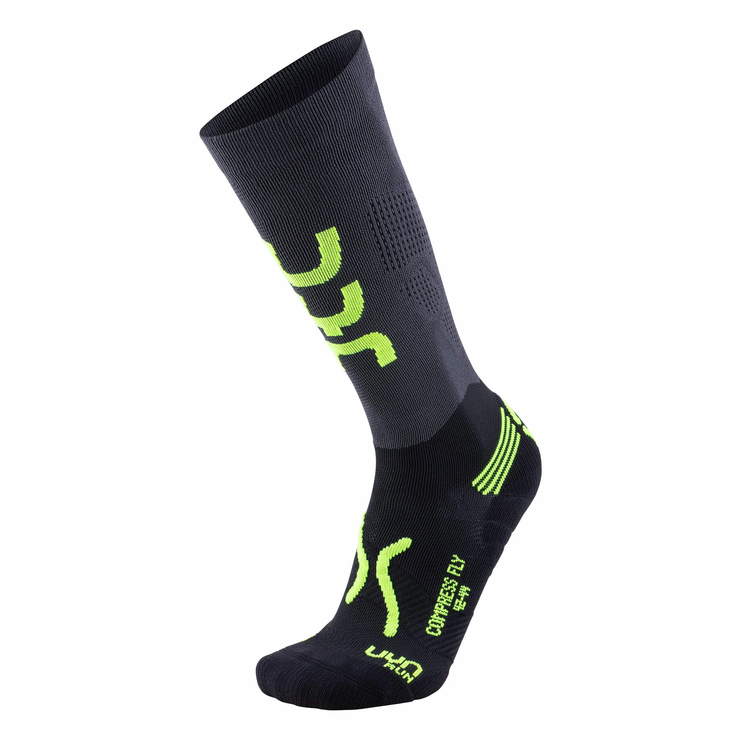 UYN Skarpety kompresyjne do biegania Mężczyźni Run Compression Fly Socke