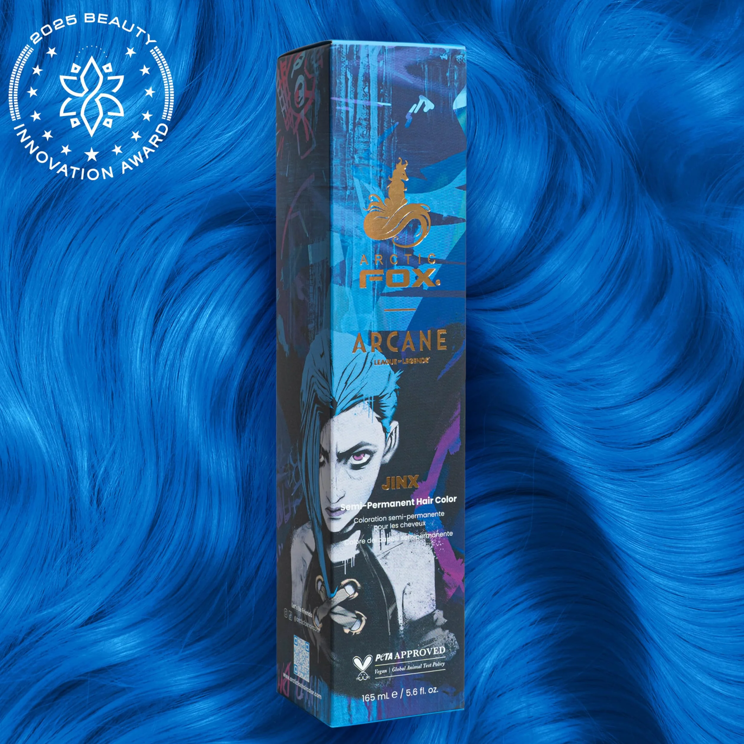 Arctic Fox x Arcane League of Legends Wegańska i wolna od okrucieństwa półtrwała farba do włosów - Jinx 165 ml