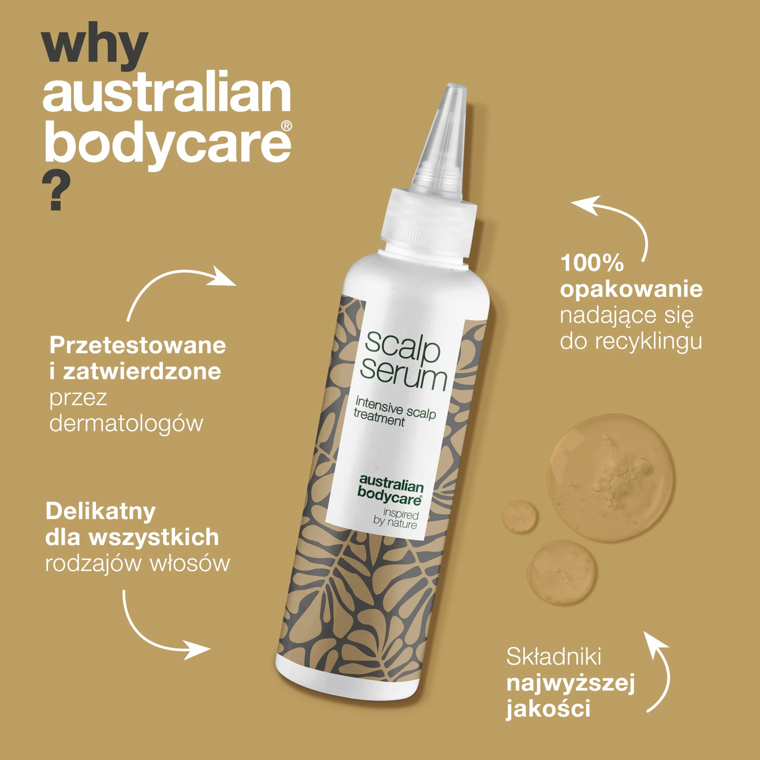 Australian Bodycare Scalp Serum 150ml Serum do podrażnionej skóry głowy i łupieżu