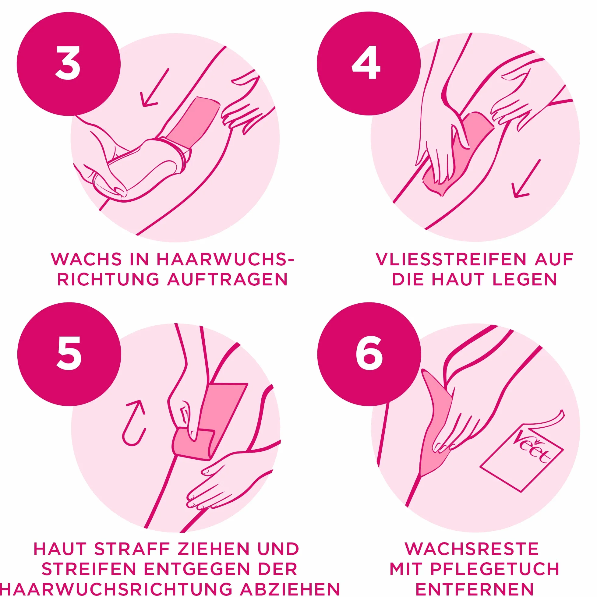 Veet EasyWax elektryczny podgrzewacz wosku z systemem Roll-On – do gładkiej skóry do 28 dni – 1 x urządzenie z wkładem woskowym, paskami z włókniny i chusteczkami pielęgnacyjnymi