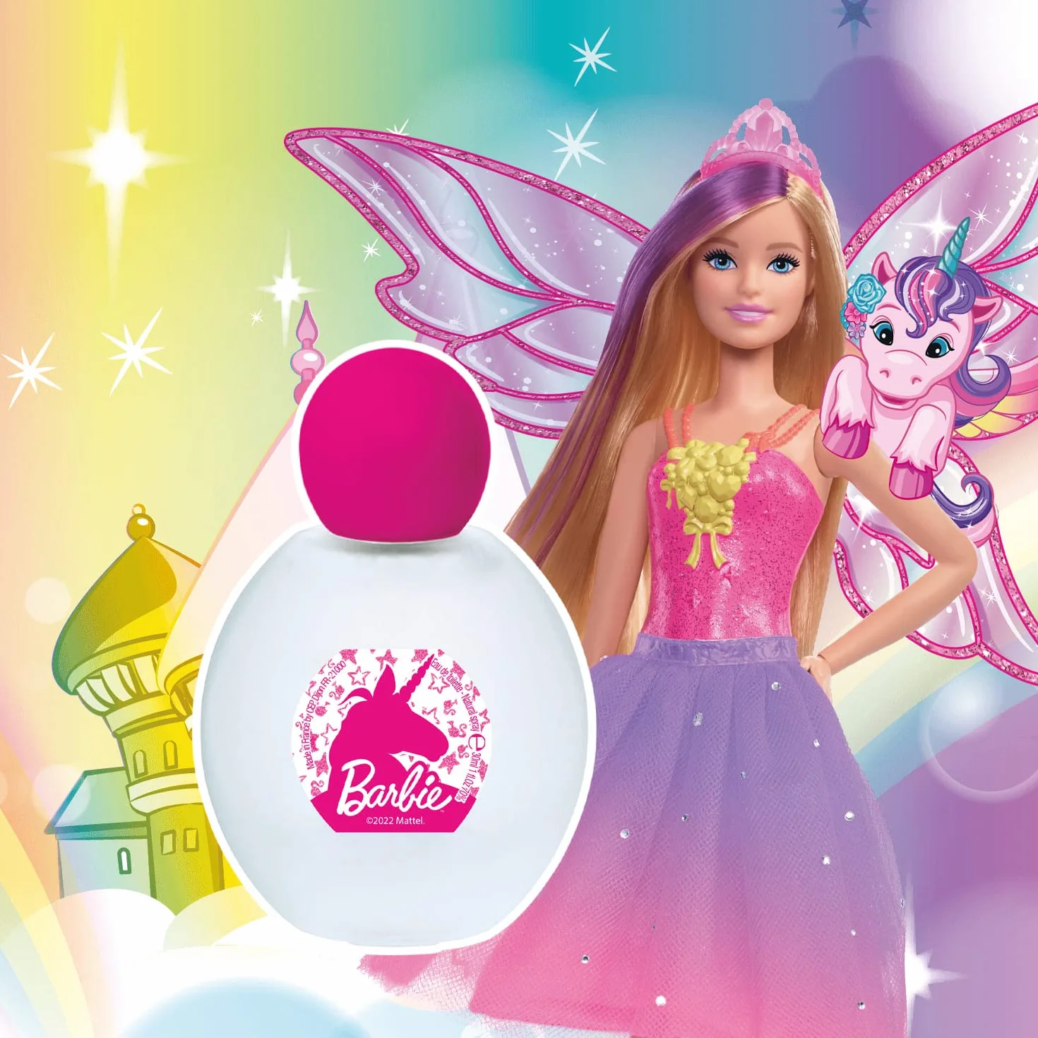 BARBIE zestaw perfum woda toaletowa dla dzieci 30 ml + spray zapachowy 100 ml kwiatowo-owocowy