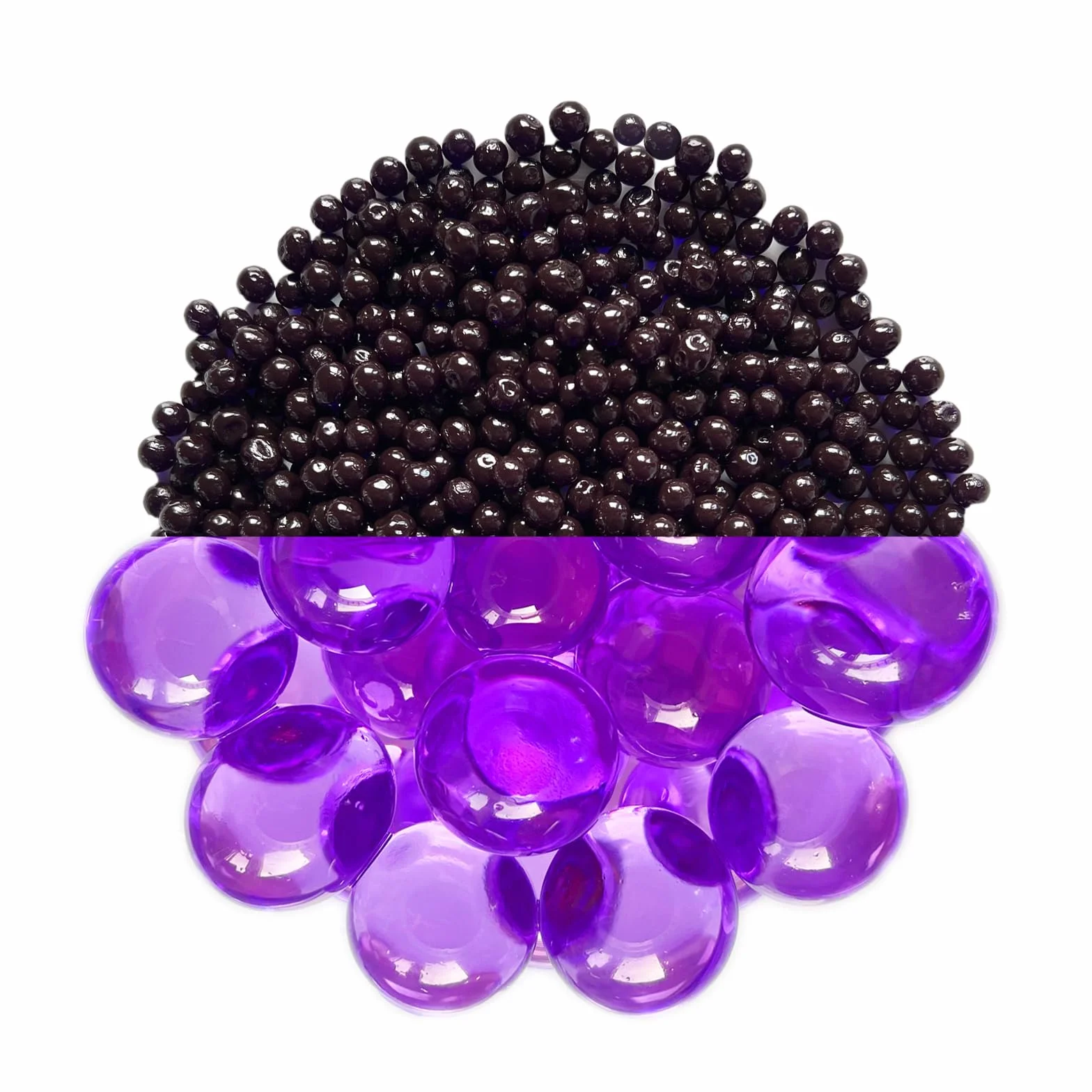 trendfinding 100 g, dekoracyjny granulat magazynujący wodę, fioletowy, wielkość ziarna 6-8 mm, dekoracja do kwiatów i roślin, 10 litrów, bardzo wydajny, wszechstronne zastosowanie