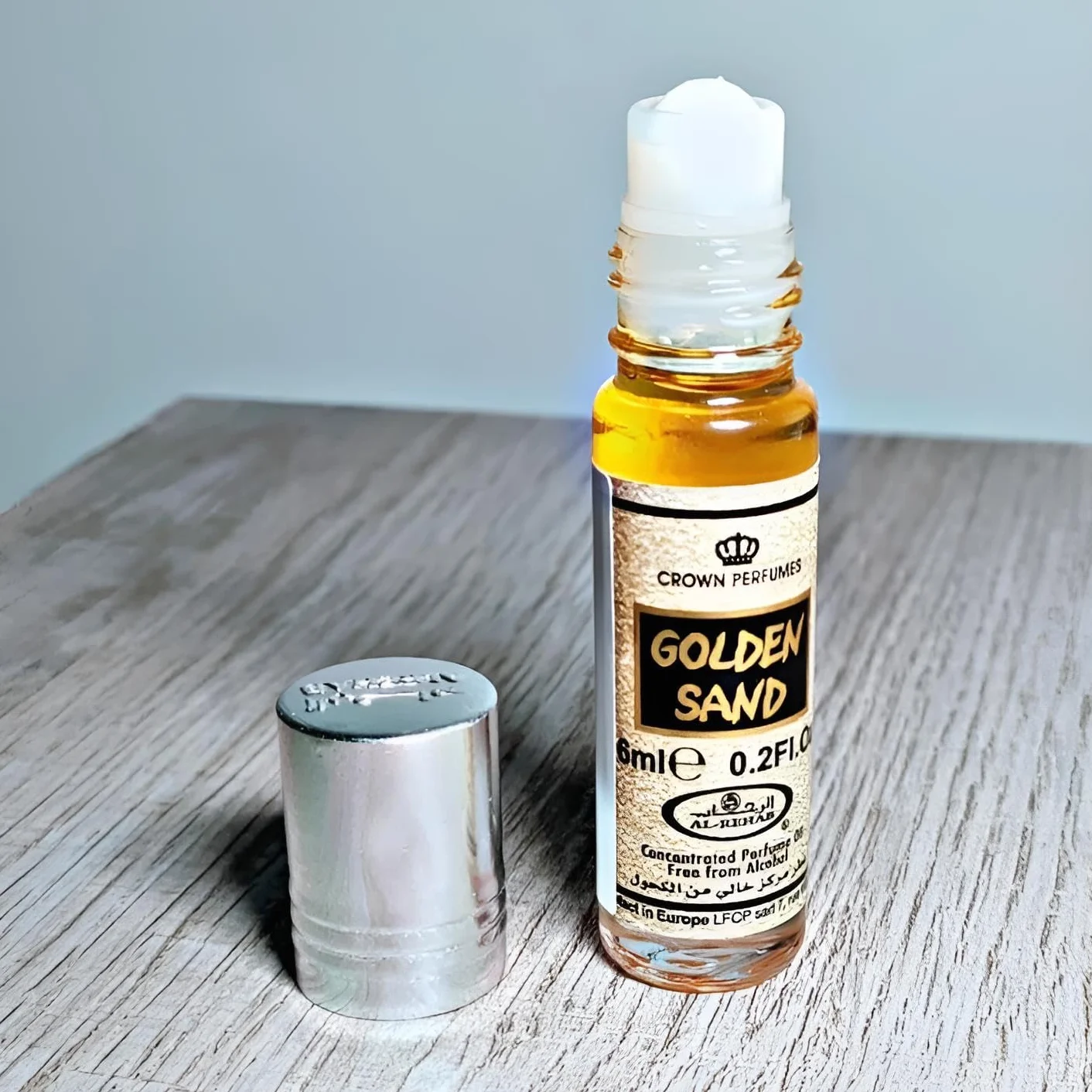Al-Rehab Crown Perfumes Golden Sand olejek perfumowany w rolce 6 ml zestaw 6 szt.
