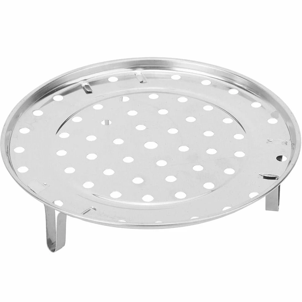 Taca ze stali nierdzewnej do gotowania na parze Akcesoria do gotowania na parze chroni parowar przed wysokimi temperaturami OPAKOWANIE WIELORAZOWE socialme-eu (小号 直径 20 cm)