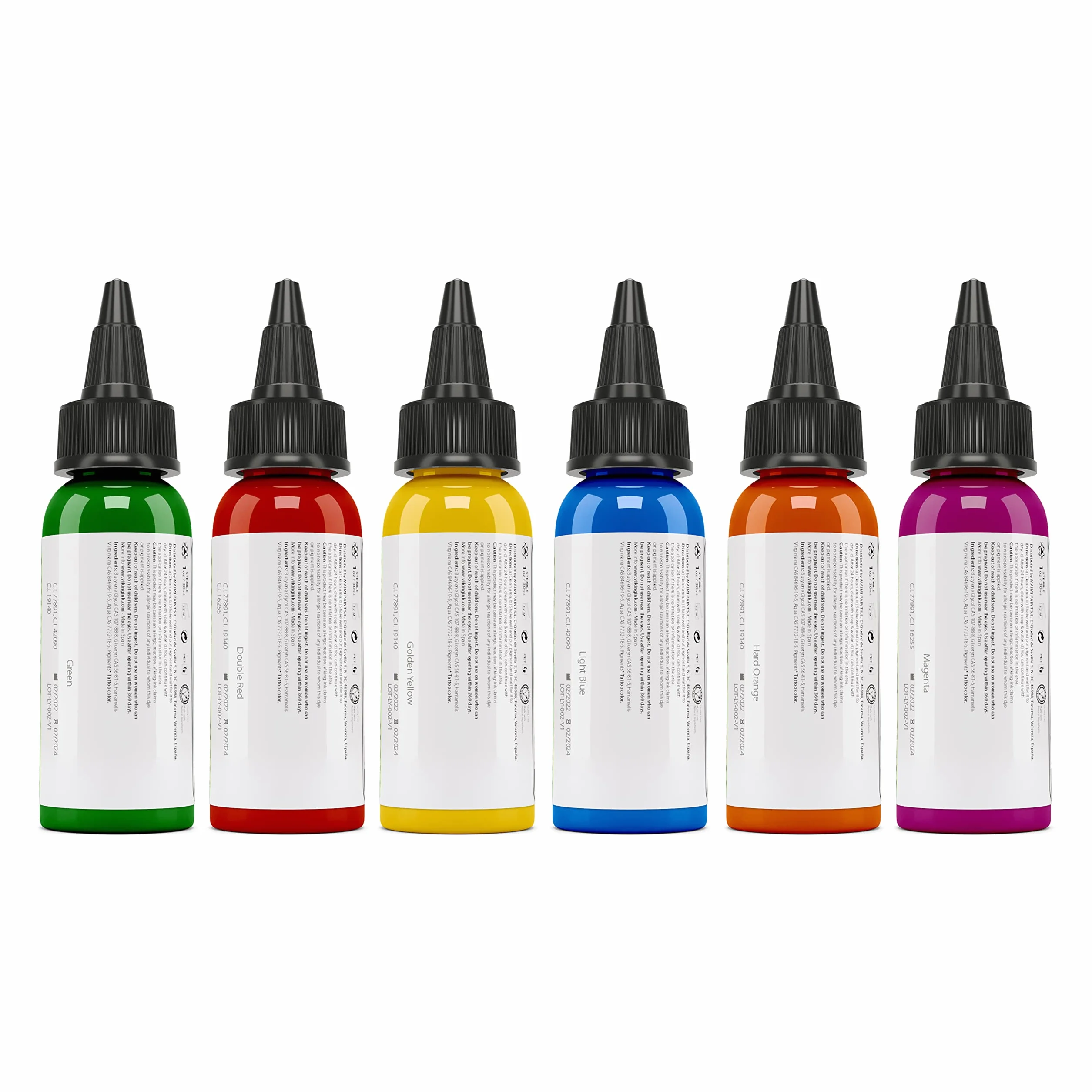Atrament wikingów – zestaw 6 kolorów 30 ml