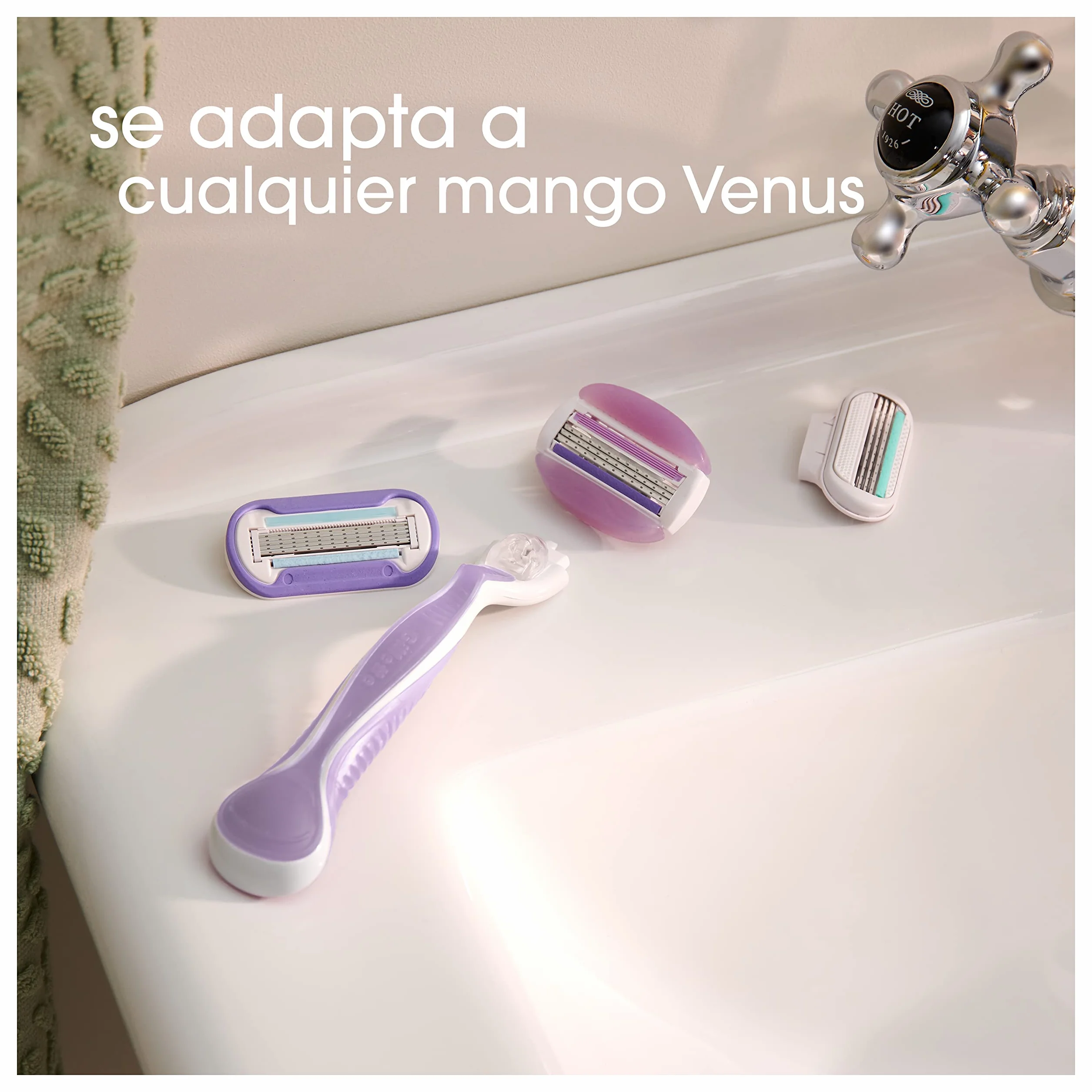 Gillette Venus Comfortglide Breeze Wkłady do maszynki do strzyżenia dla kobiet, 8 sztuk, wkłady do miękkiej, dokładnej i trwałej depilacji
