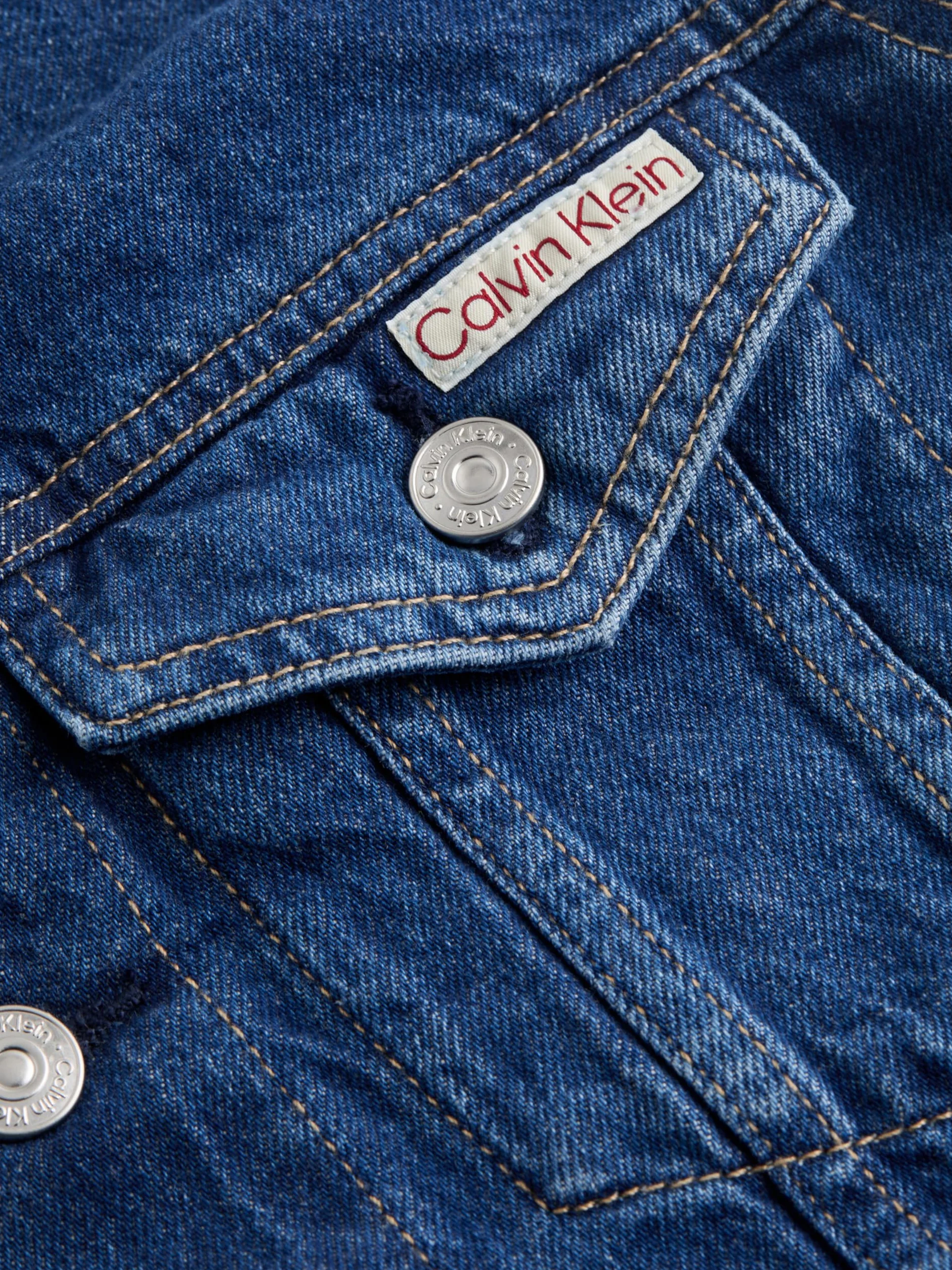 Calvin Klein Kurtka Trucker Kobiety Cropped 90's Denim Trucker J20j225183
