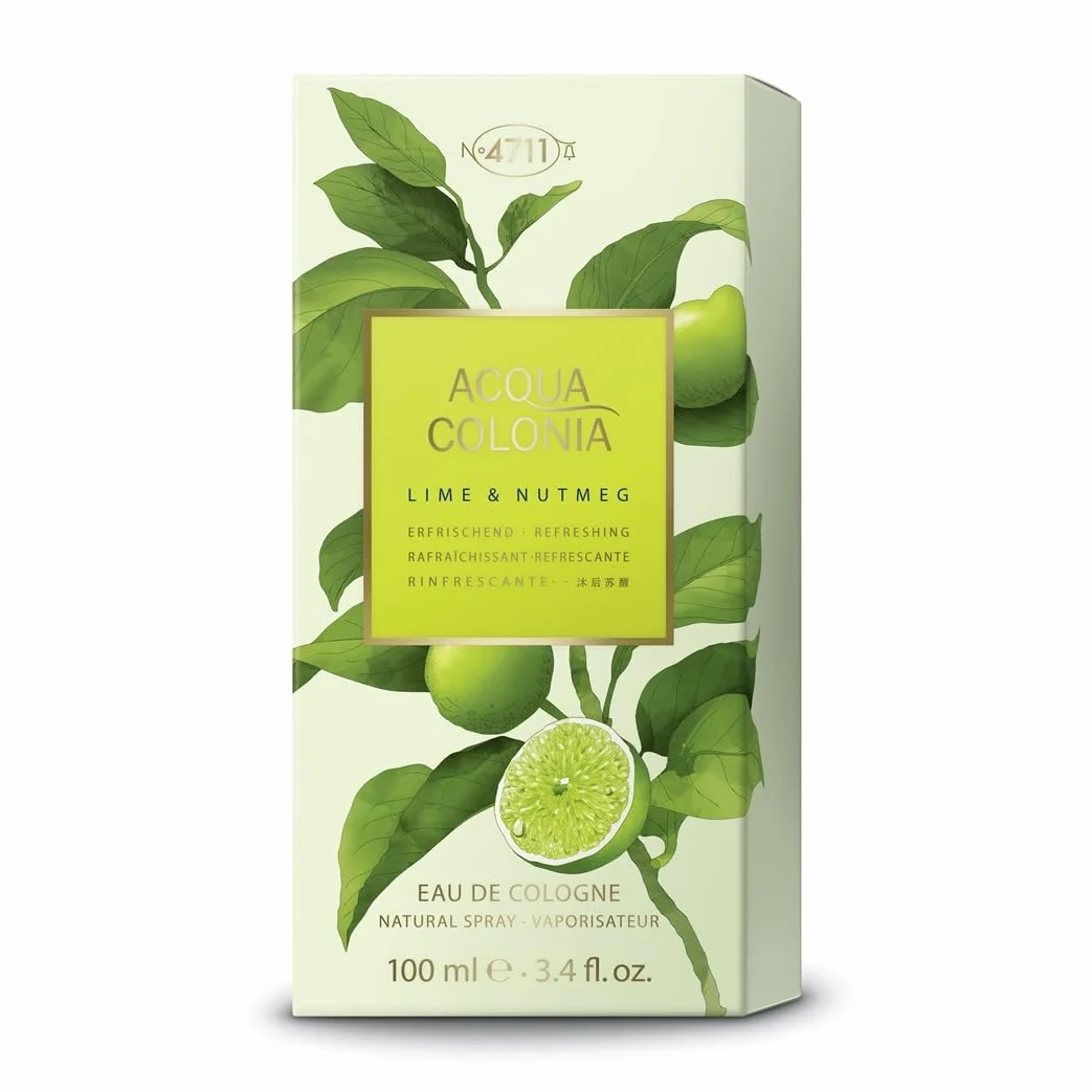 4711 Acqua Colonia® Lime & Nutmeg woda kolońska – orzeźwiająca – wellness dla zmysłów | 100 ml Natural Spray