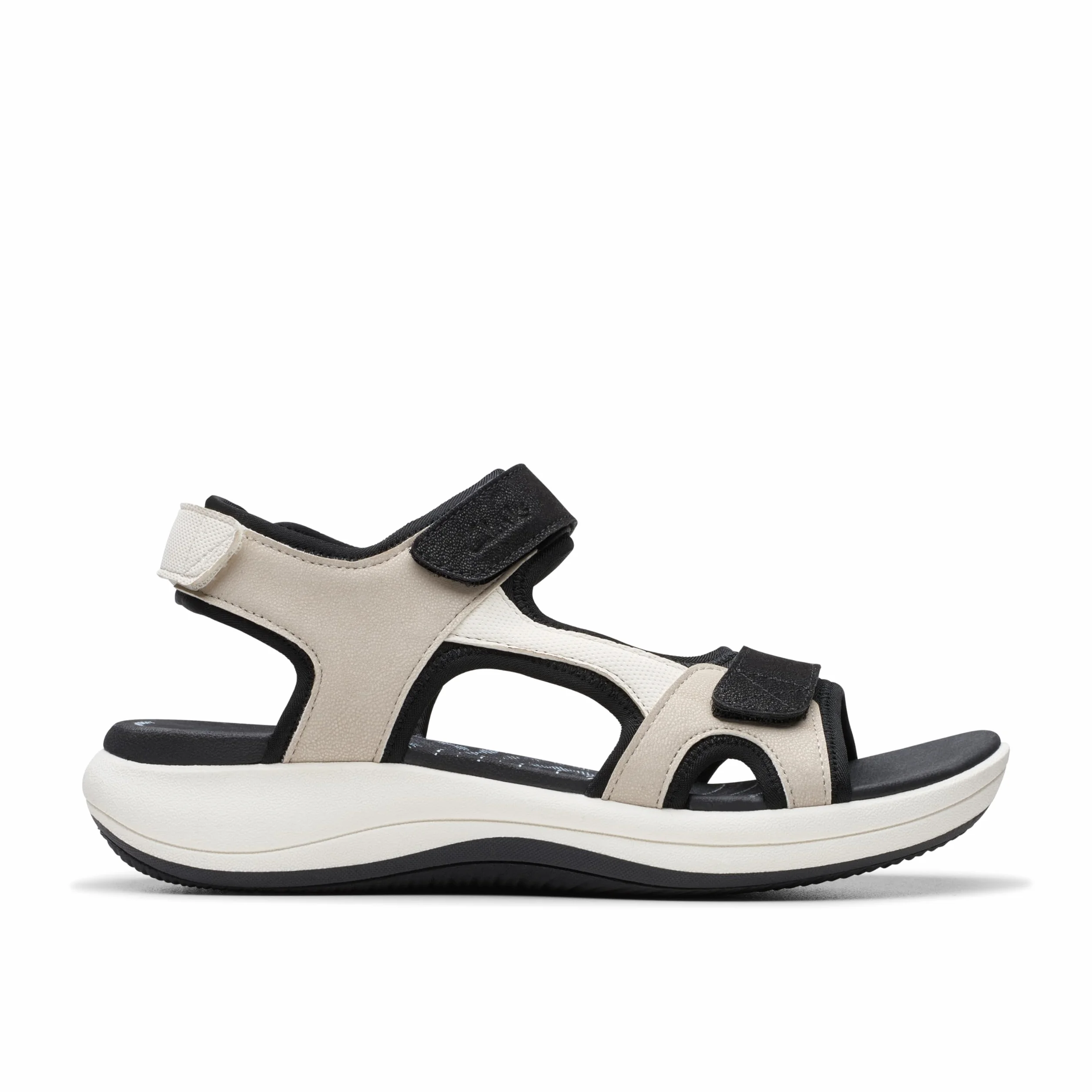 Clarks Damskie sandały Mira Bay, brązowe, 37,5 EU, Flint, 38 EU