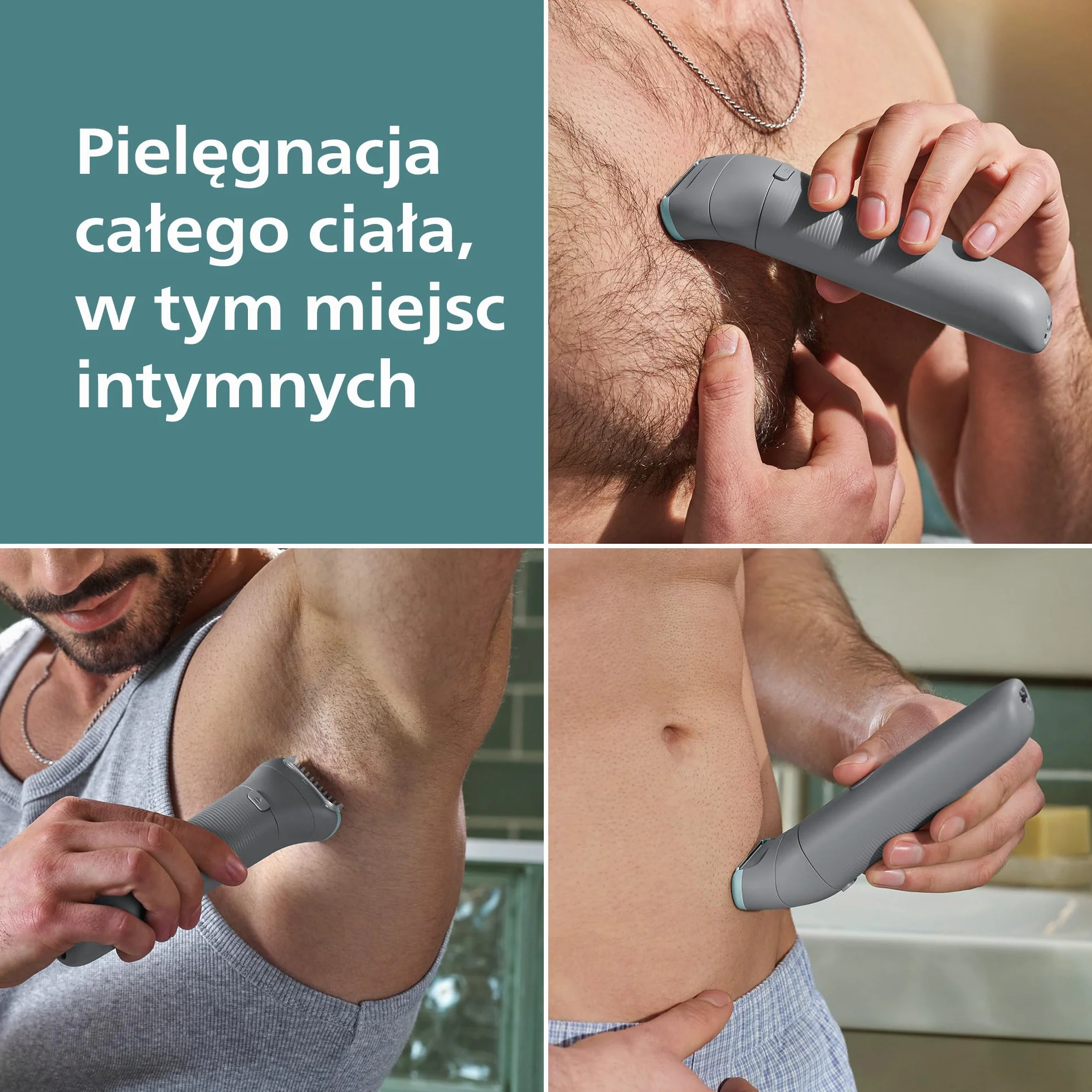 Philips Body Groomer 3000 BG3480/15 trymer do ciała wodoodporny 80 minut