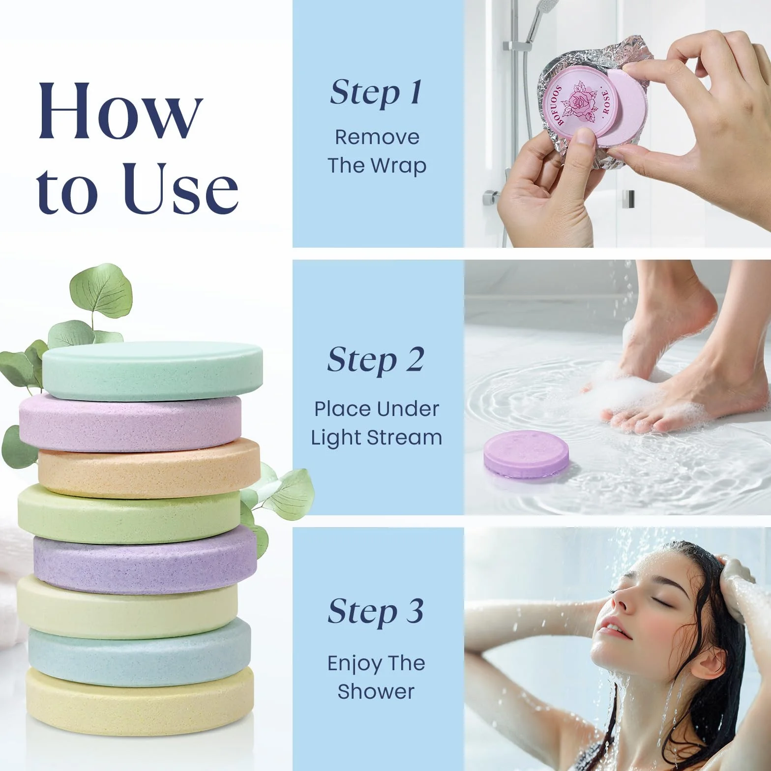 Zestaw Prezentów Spa Shower Steamers Aromaterapia z Olejkami Esencjonalnymi 8 szt dla Kobiet Mamy Żony