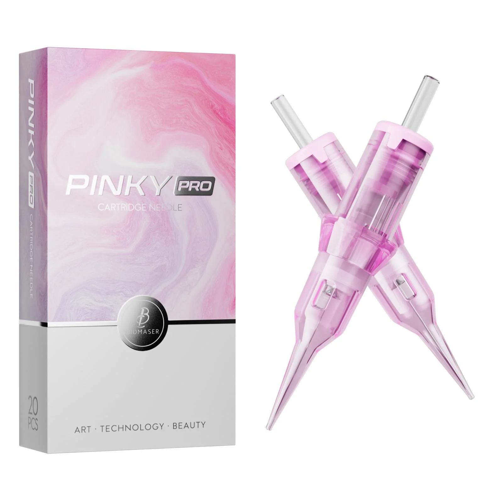 Biomaser Półtrwałe igły do makijażu 20 sztuk 1R0.3 do brwi ust mikropigmentacji