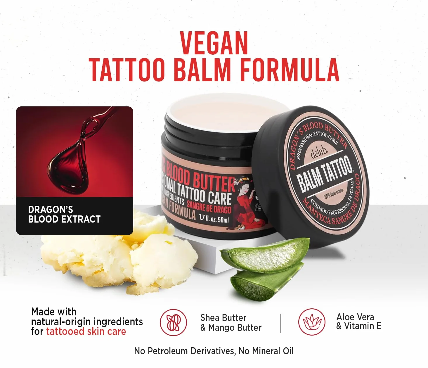 BALM TATTOO Dragon's Blood masło do tatuażu nawilżające 50 ml