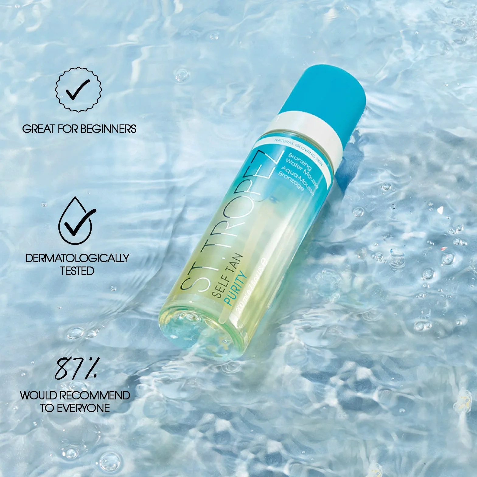 ST. TROPEZ SELF TAN Ultralekka pianka brązująca do ciała 200ml