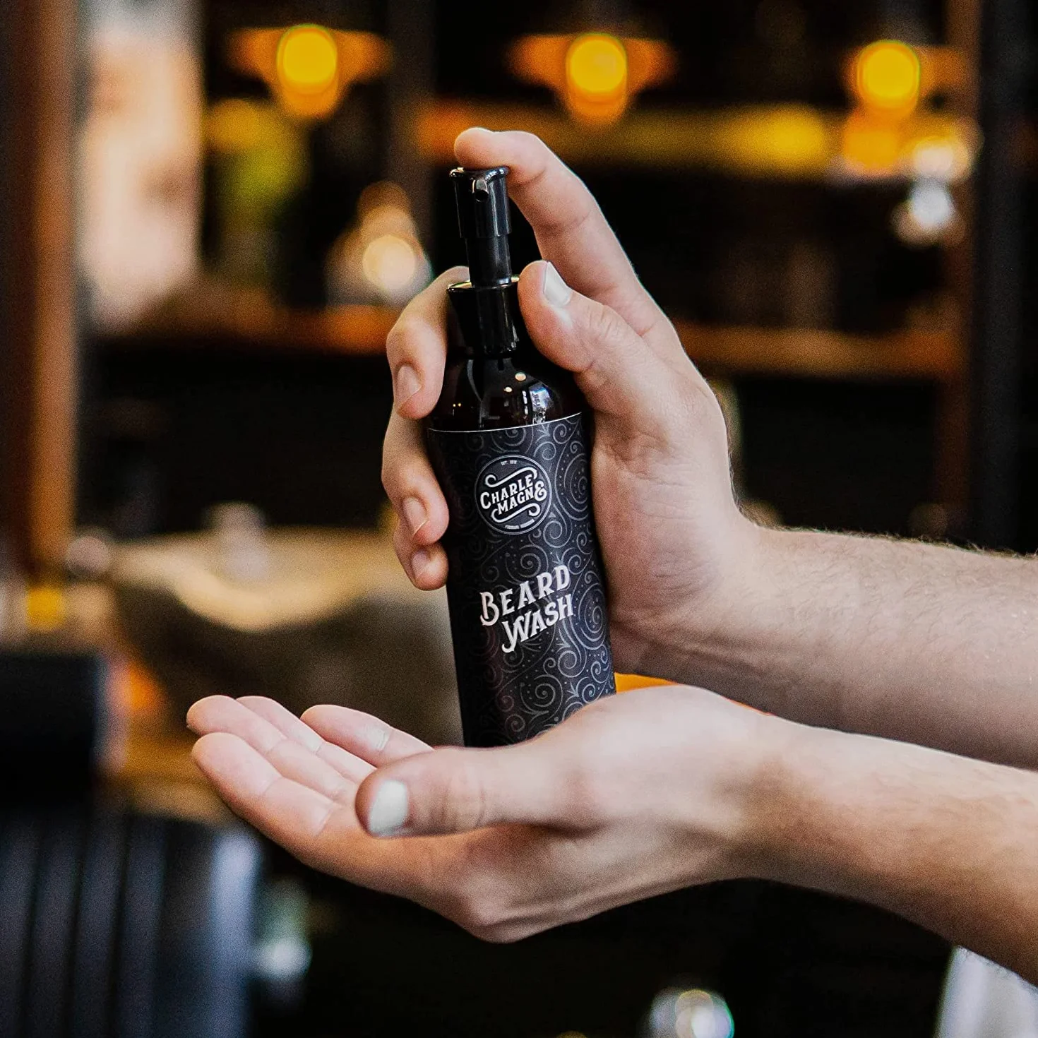 Charlemagne Beard Wash – szampon do brody dla mężczyzn Made in Germany – Płyn do mycia i pielęgnacji brody, wąsów oraz nawilżenia skóry