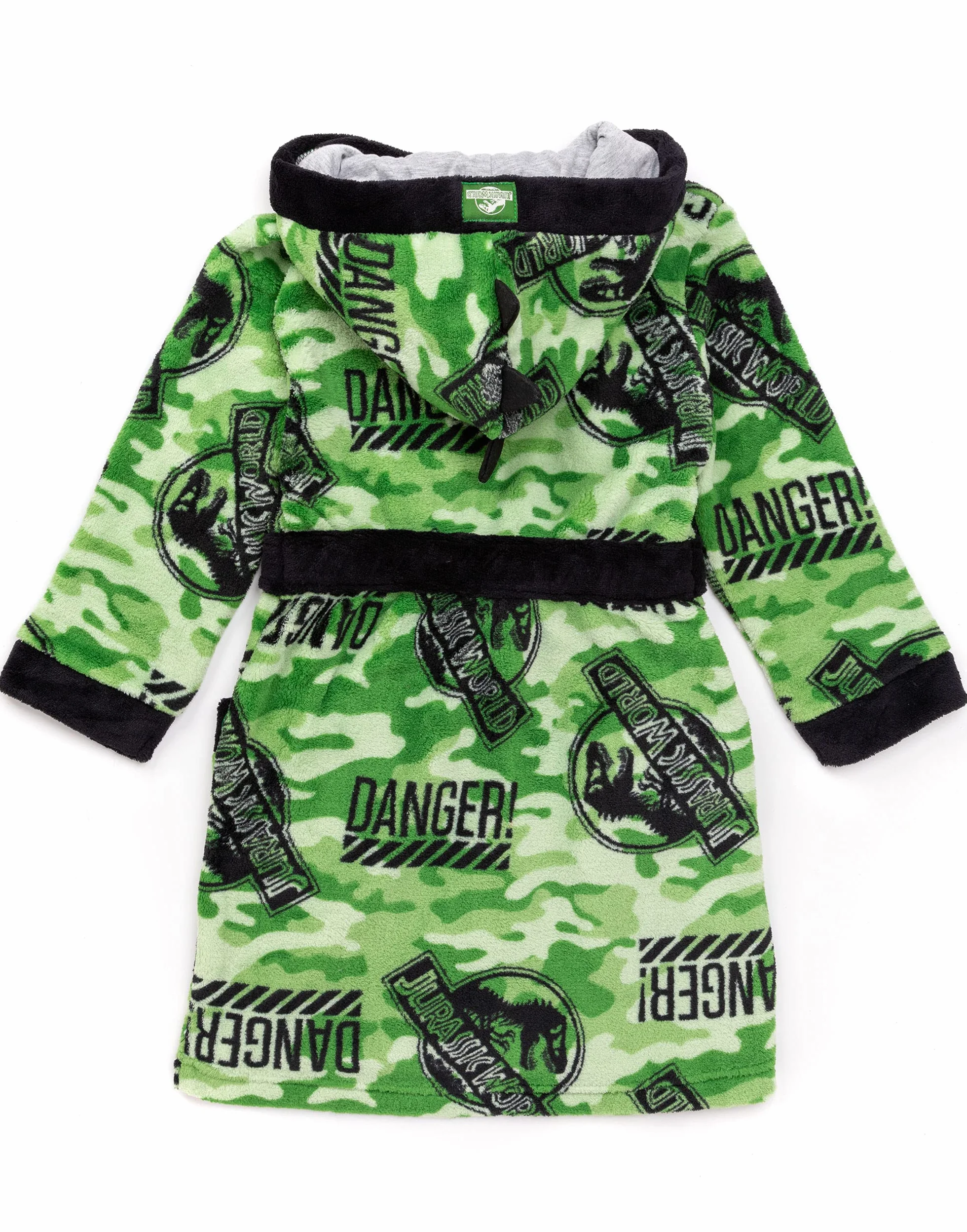 Jurassic World Dressing Gown Boys Dzieci Camo T Rex PJS Szlafrok Szlafroki