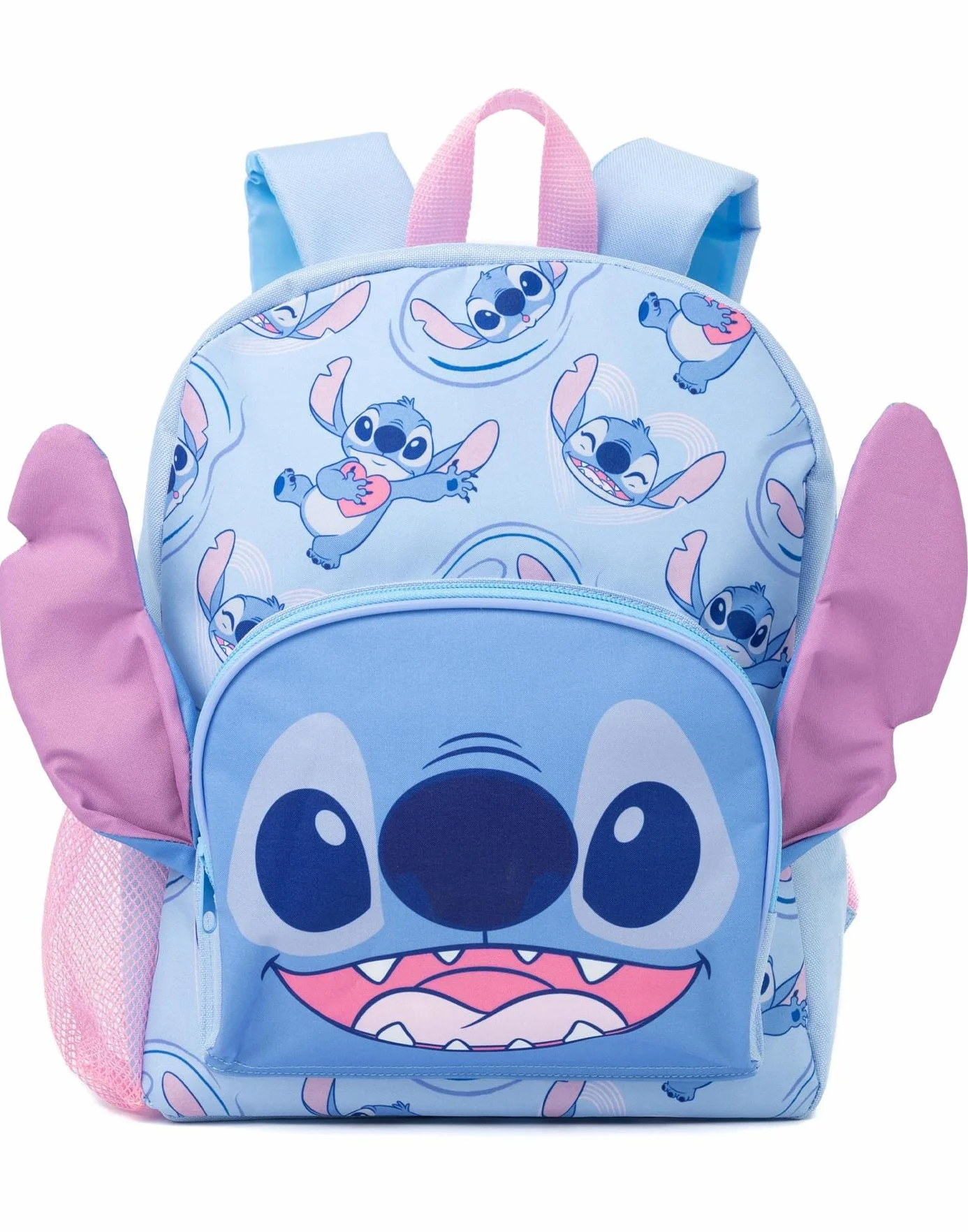 Disney Lilo and Stitch 4-częściowy plecak dziewczyny | Dzieci Chłopcy Obcy Postać 3D Uszy Plecak Torba na lunch Piórnik I Butelka z wodą | Powrót do tornistra Prezenty