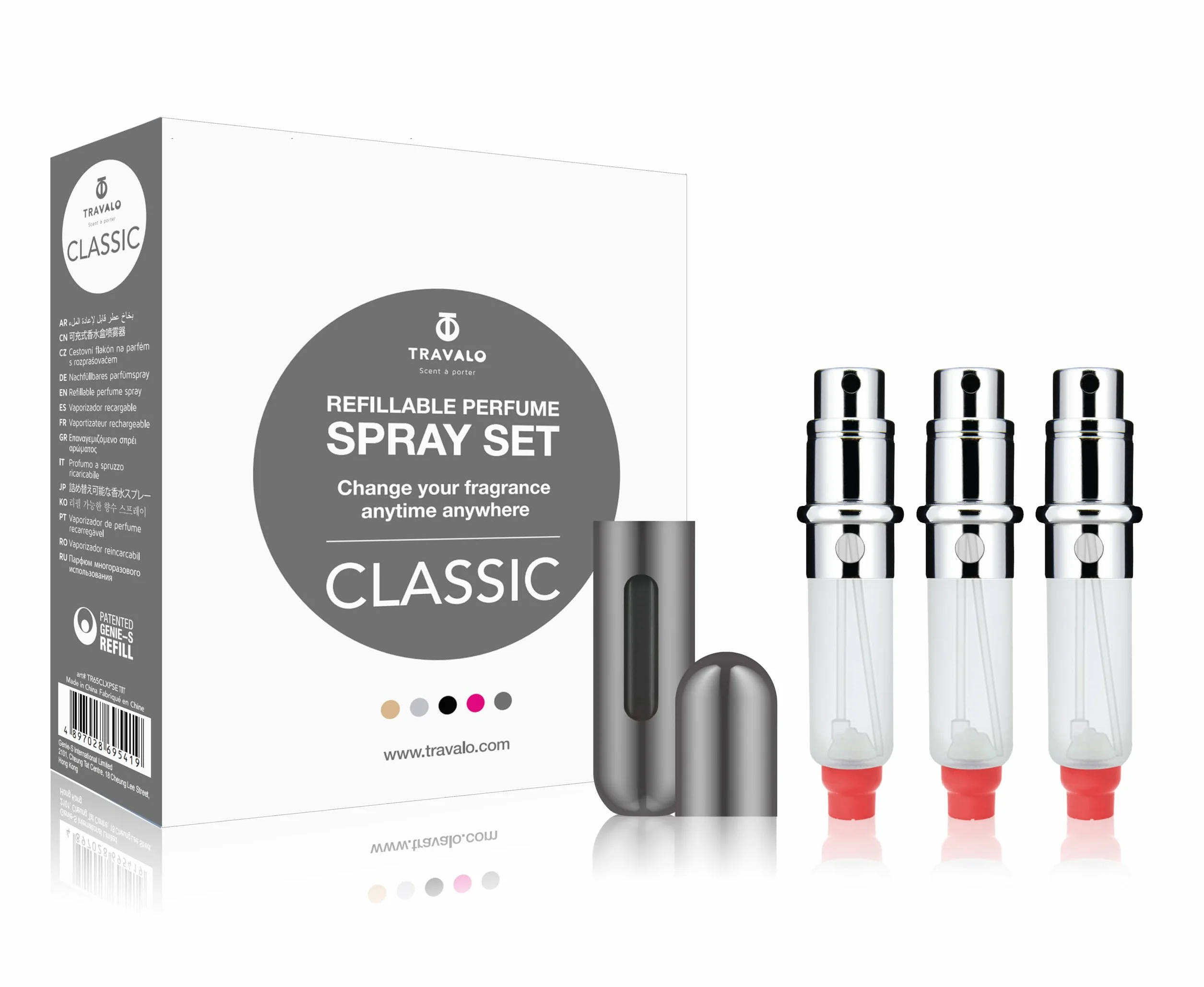 Travalo Classic Set Titanium rozpylacz perfum