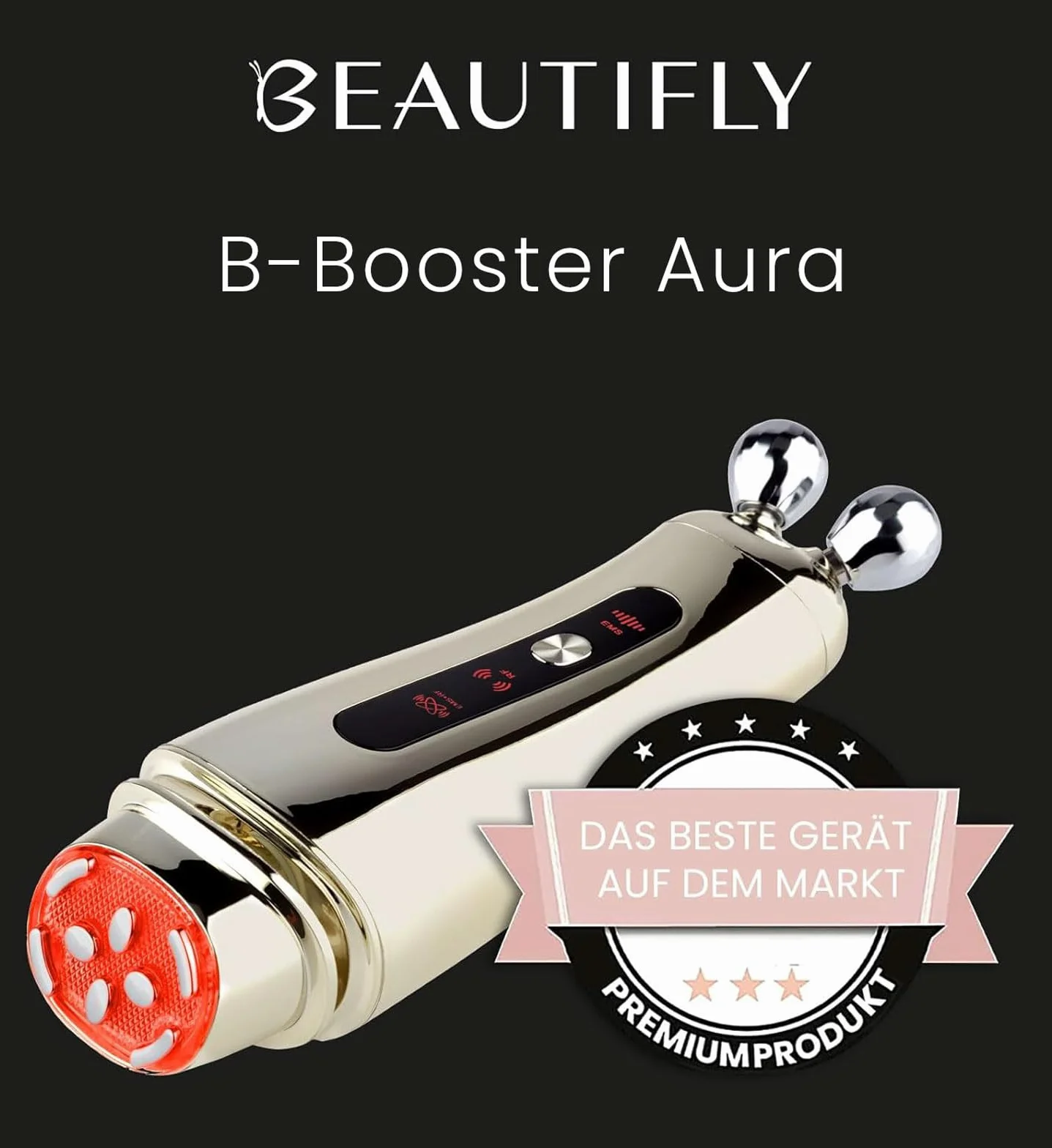 Beautifly Intenso Aura Age Defy masażer liftingujący do twarzy z technologią DMA
