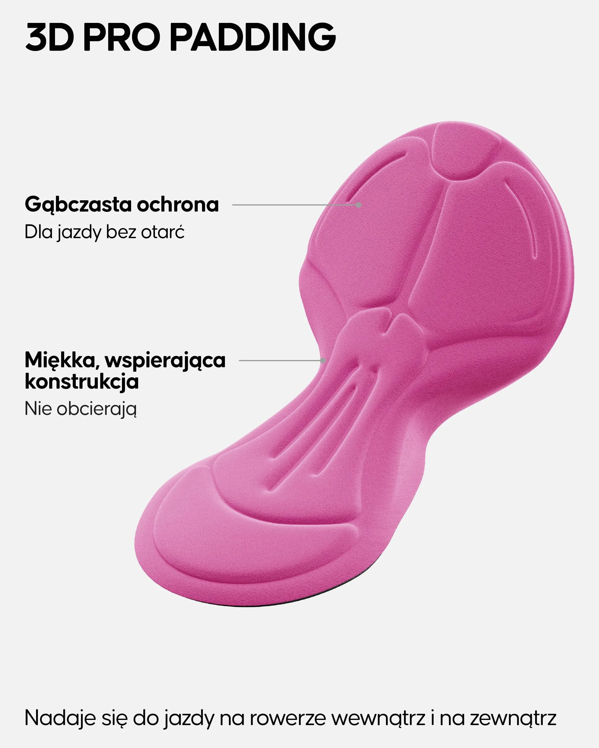 Spodenki Rowerowe Damskie, z Amortyzującą Wkładką 3D Chamois, Oddychające Szorty Kolarskie, Szybkoschnące, Profesjonalne, Elastyczne, Lekkie, do Spinningu, Kolarstwa Górskiego, Wyścigów Szosowych, 1-Pak