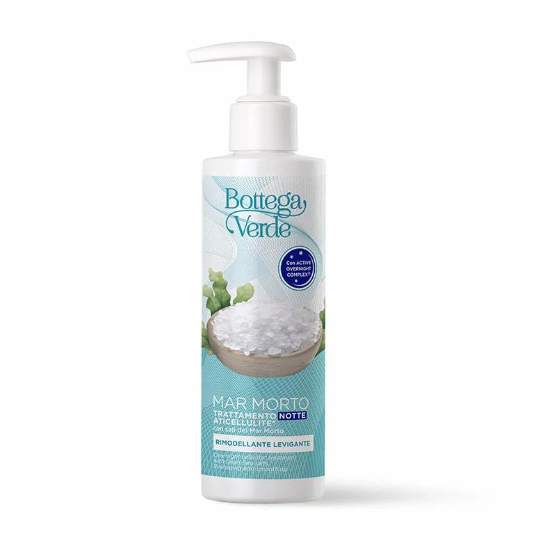 Bottega Verde - Antycellulitowy krem do ciała z solami z Morza Martwego, pielęgnacja na noc, 200 ml, ujędrniający i wygładzający