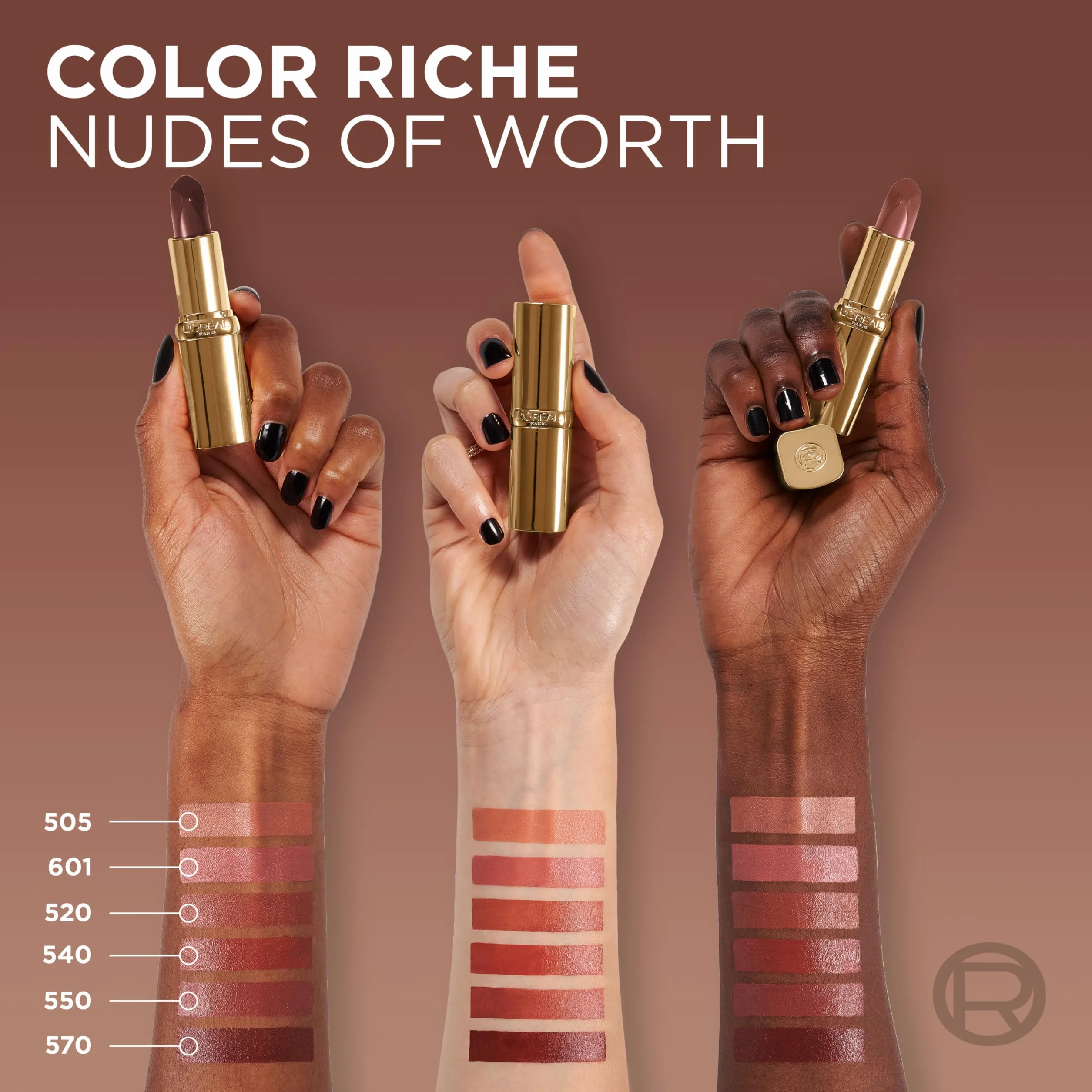 L’Oréal Paris Color Riche Satin Nude Pomadka, 601 Worth It, 4.7 g