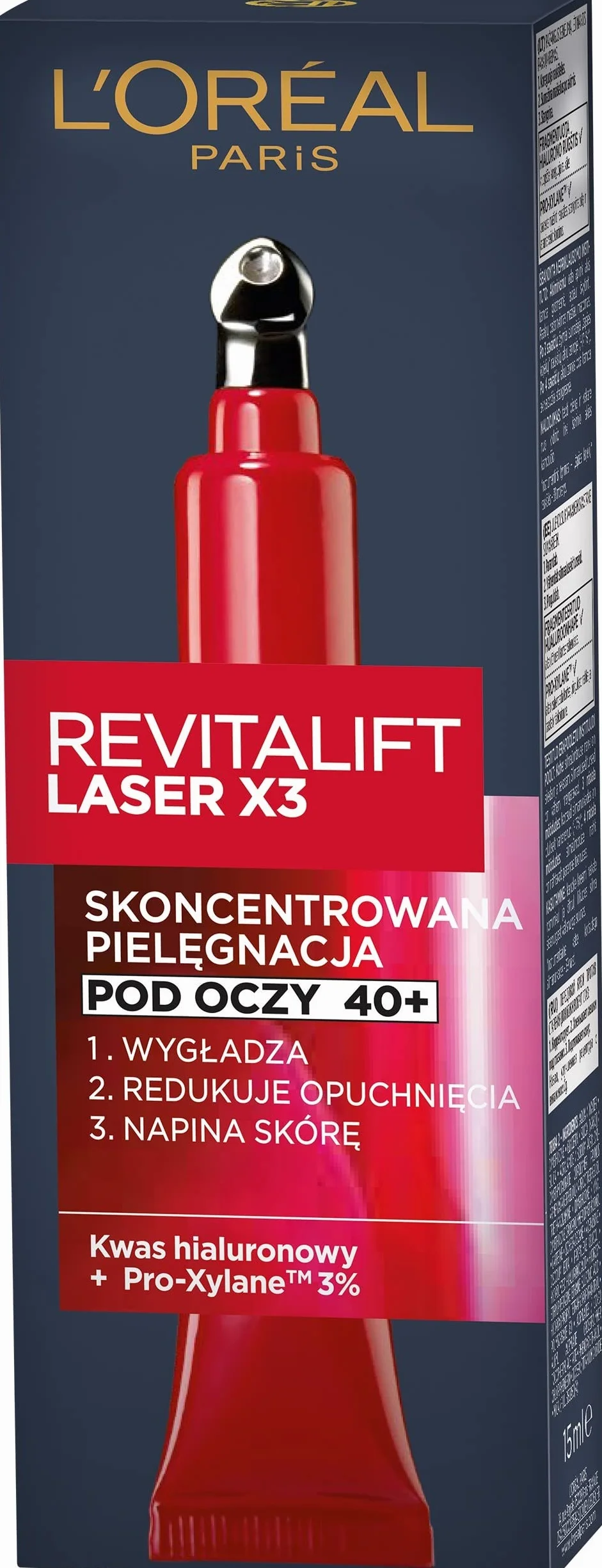 L'Oreal Paris Revitalift Laser X3 Zaawansowana Pielęgnacja Anti-Age Pod Oczy 15Ml